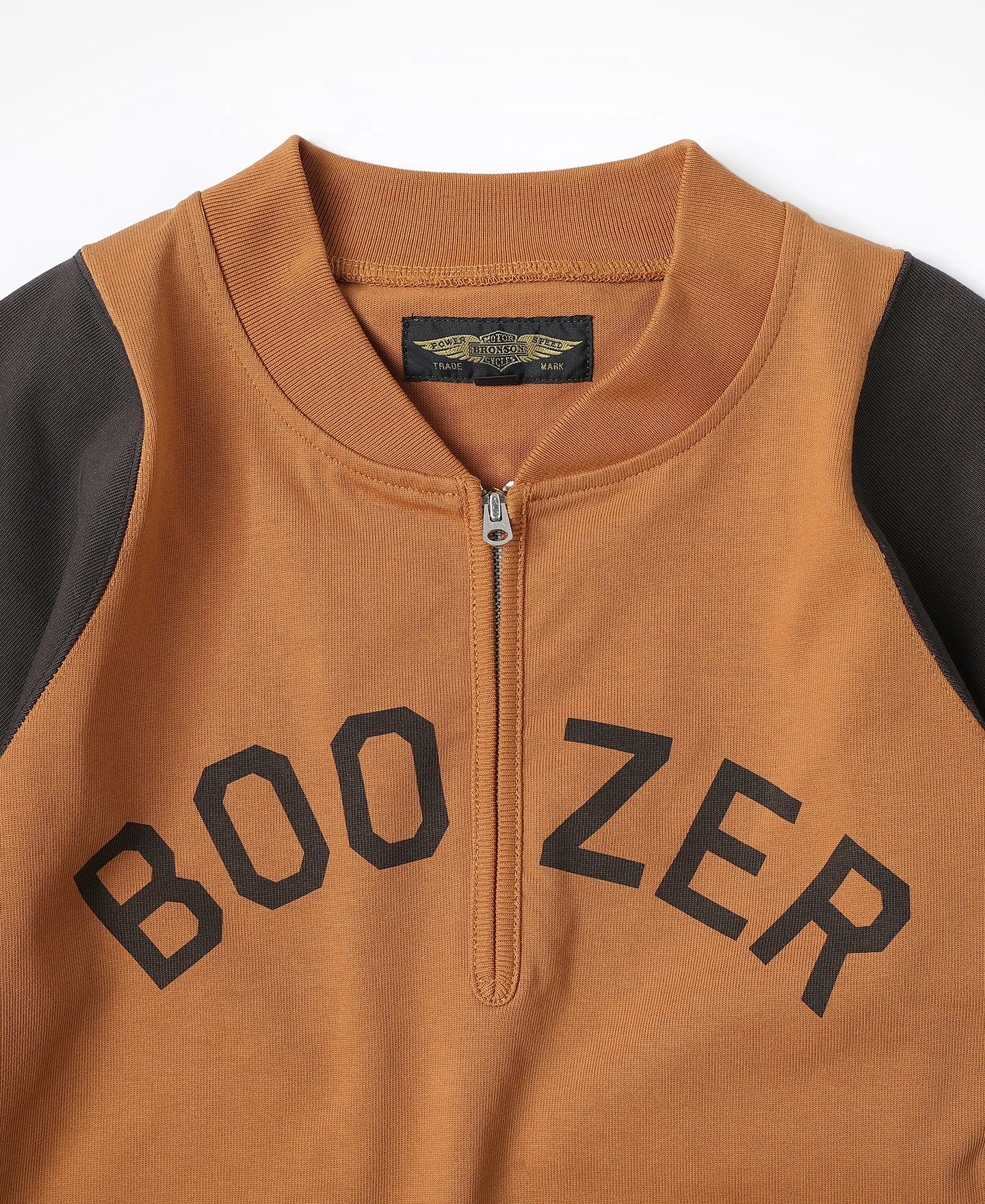 Quarter-Zip Rider Printed Long Sleeve T-Shirt - Orange sold by Bronson Mfg. product image thumbnail 4
