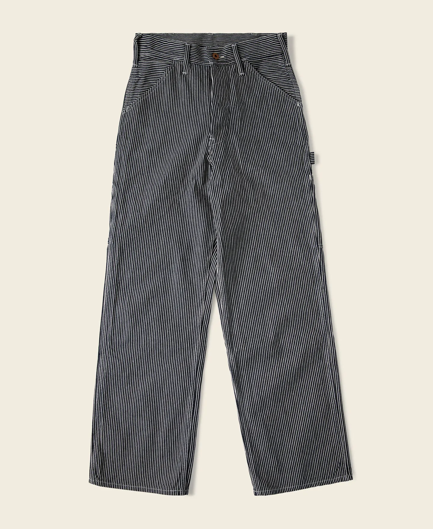 Hickory Stripe Carpenter Pants sold by Bronson Mfg.
