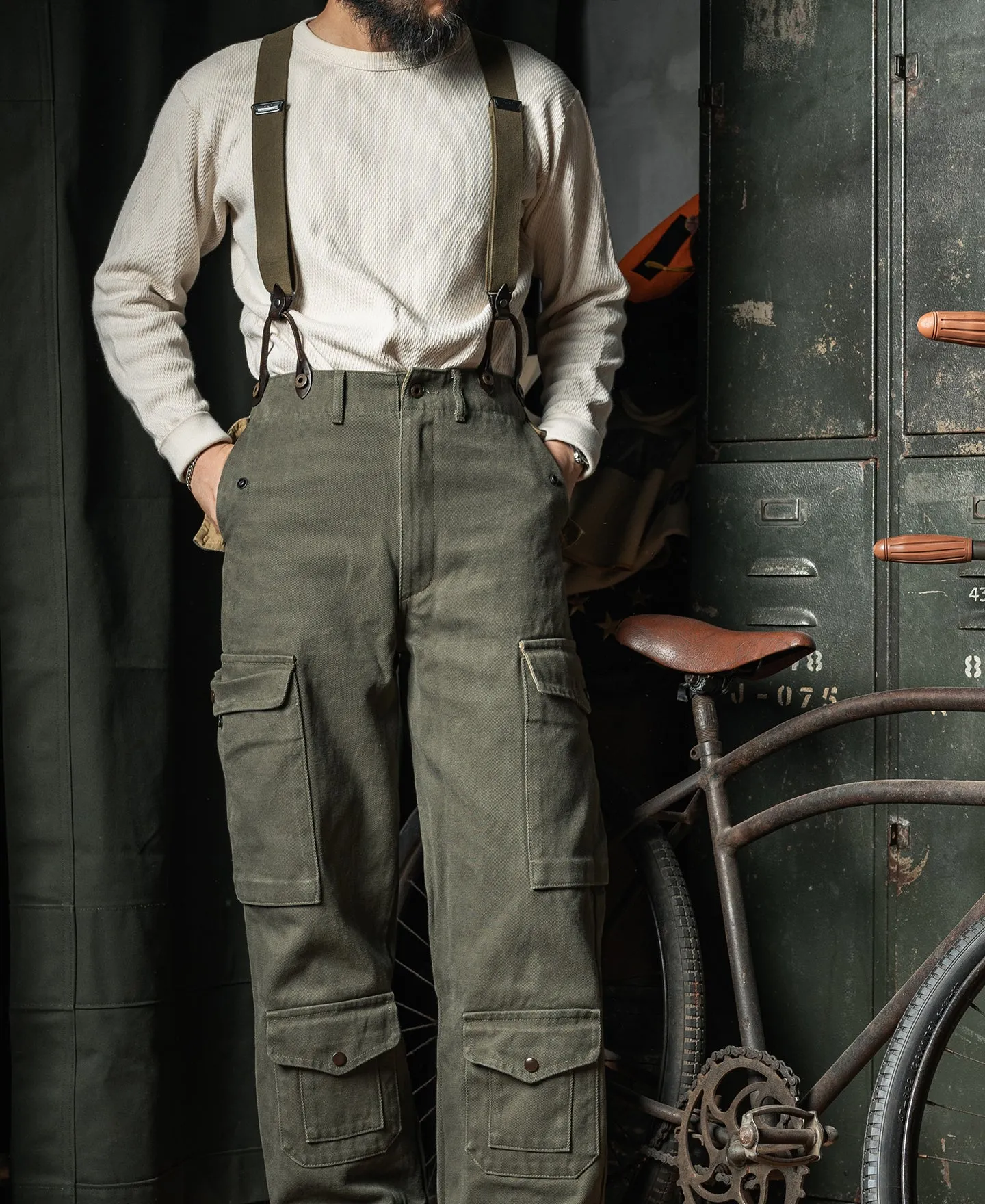 USAF X Back Suspenders - Olive sold by Bronson Mfg. product image thumbnail 5