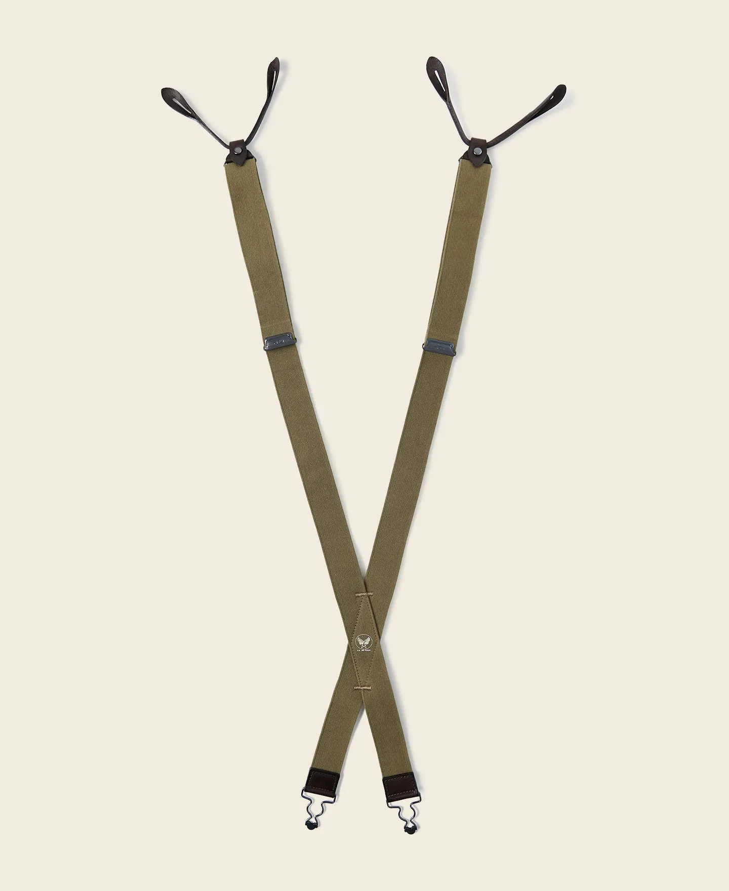 USAF X Back Suspenders - Olive sold by Bronson Mfg. product image thumbnail 2