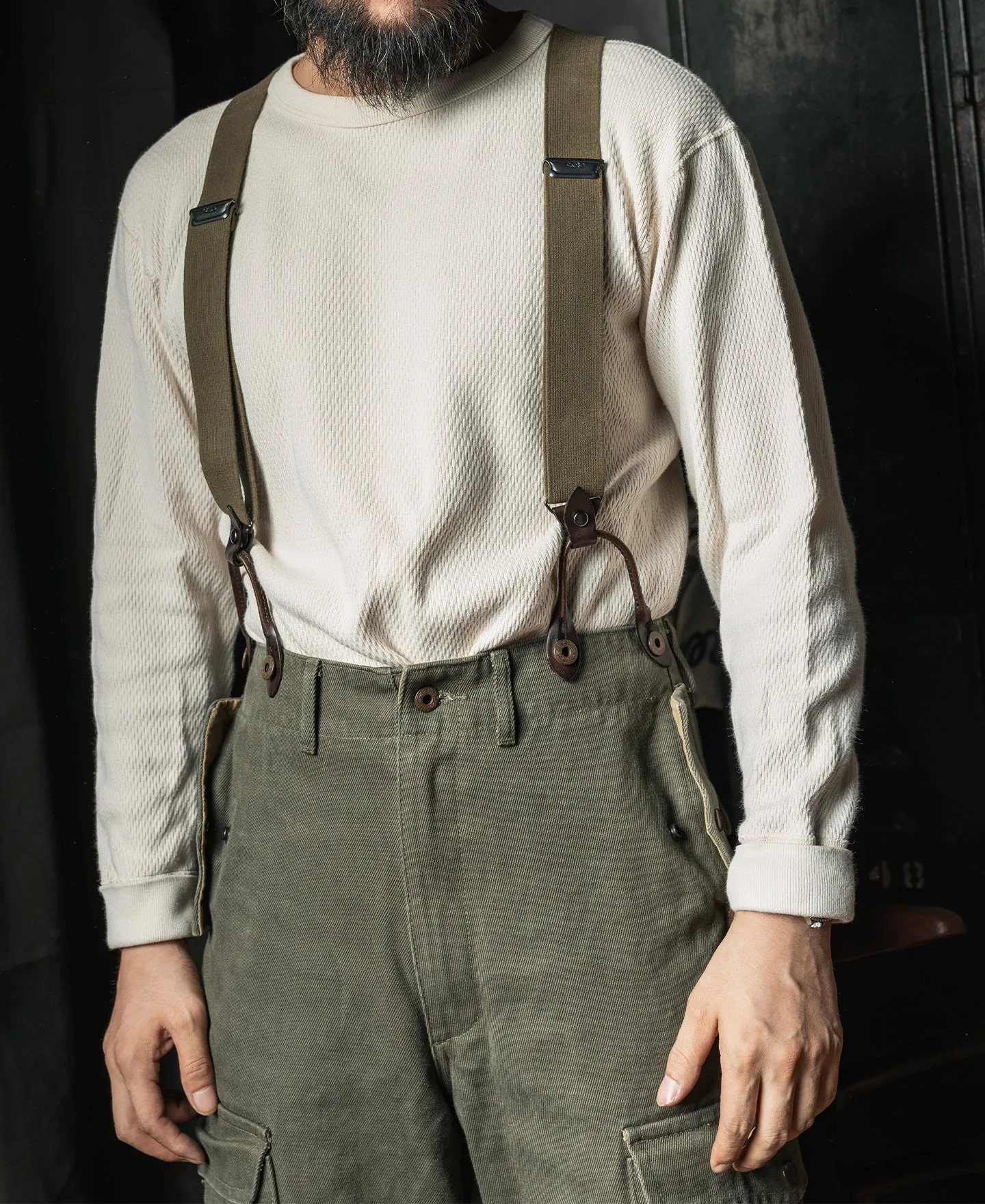 USAF X Back Suspenders - Olive sold by Bronson Mfg. product image thumbnail 3