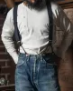 USAF X Back Suspenders - Navy sold by Bronson Mfg.