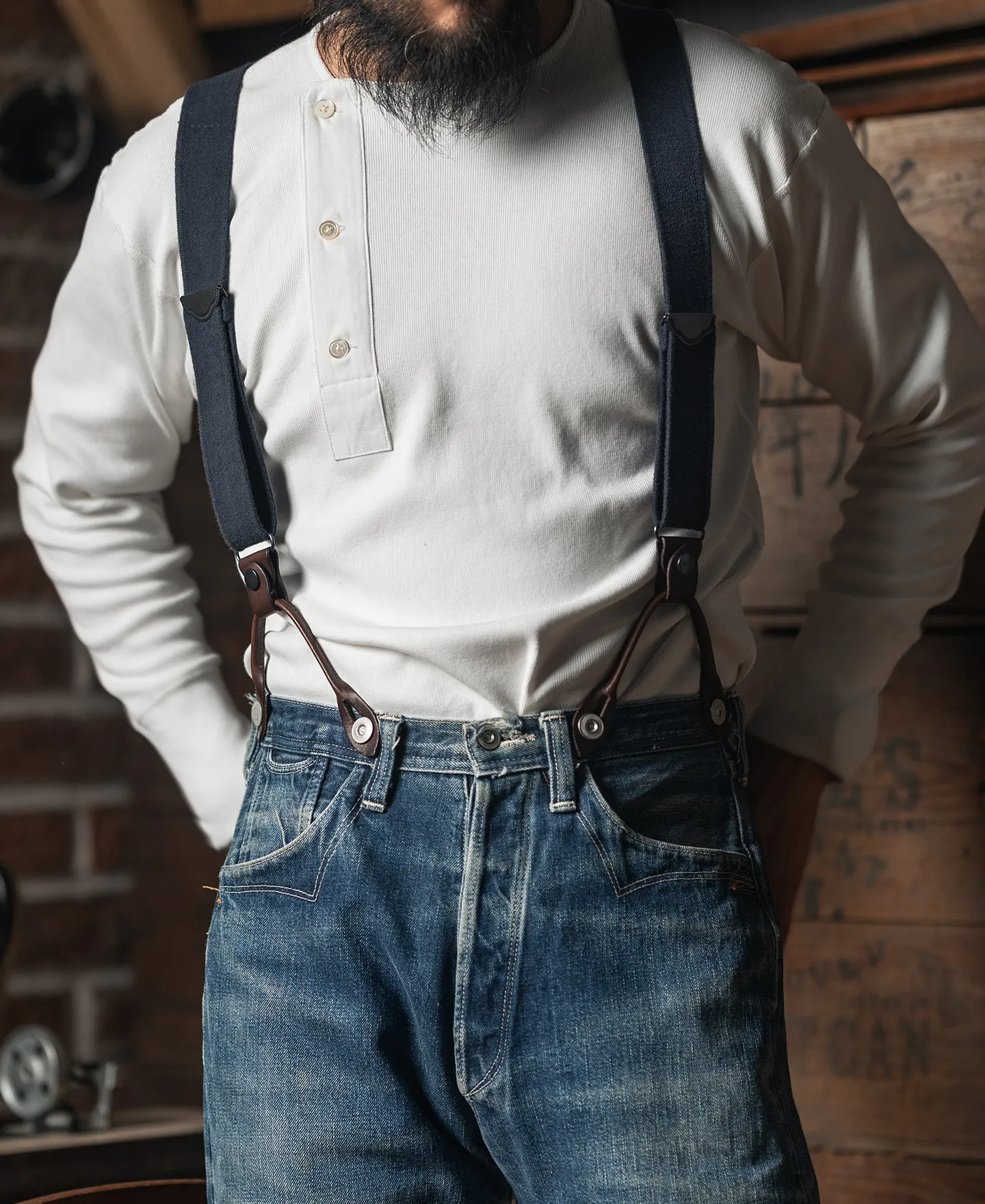 USAF X Back Suspenders - Navy sold by Bronson Mfg. product image thumbnail 3