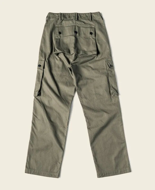 USMC P-44 Utility Pants (Modified) - Olive sold by Bronson Mfg.