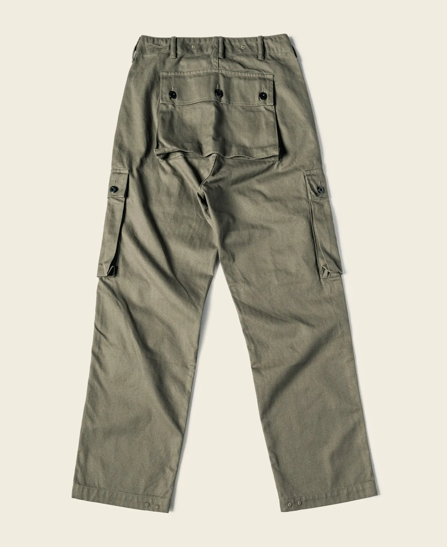 USMC P-44 Utility Pants (Modified) - Olive sold by Bronson Mfg.