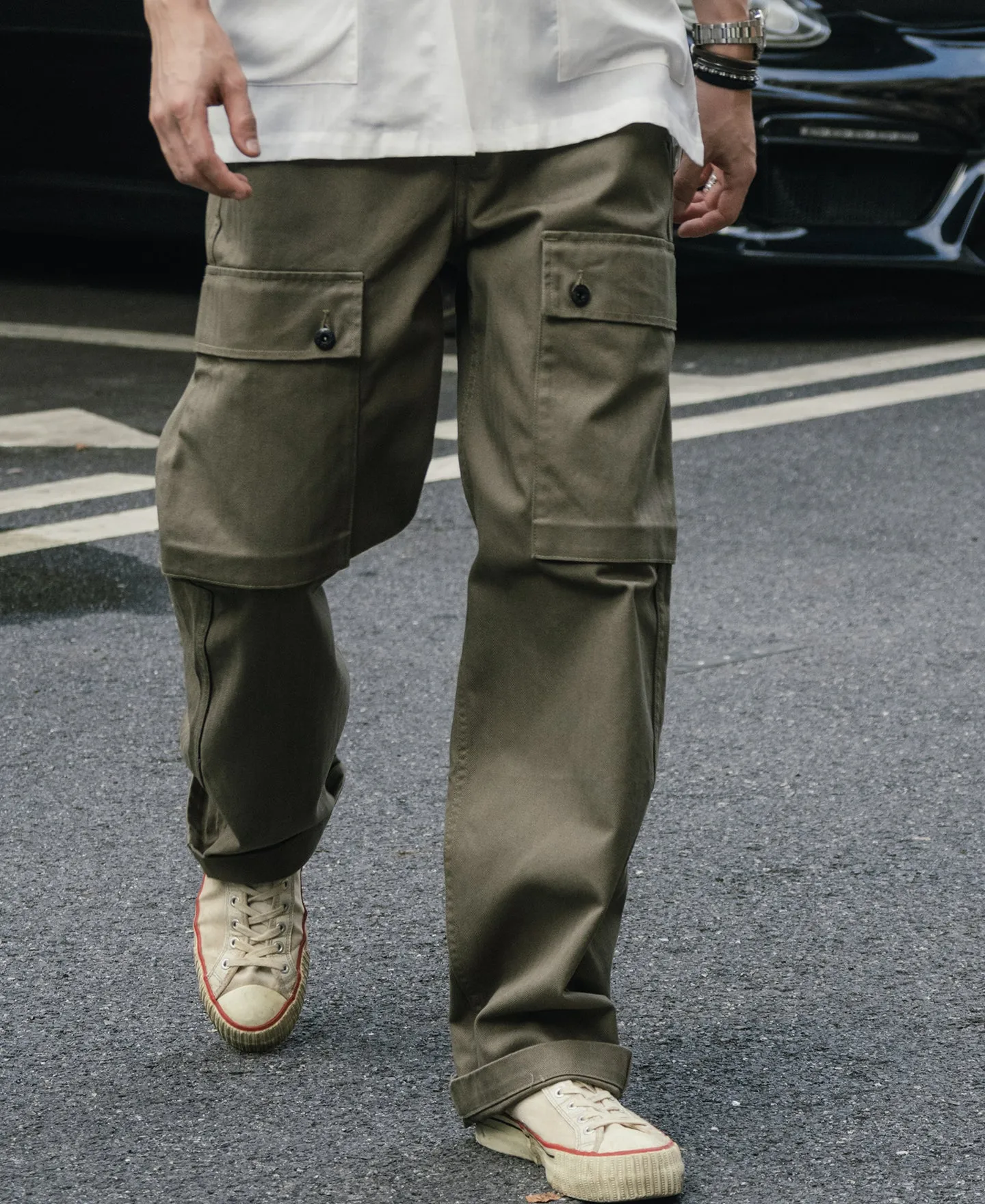 USMC P-44 Utility Pants (Modified) - Olive sold by Bronson Mfg. product image thumbnail 3