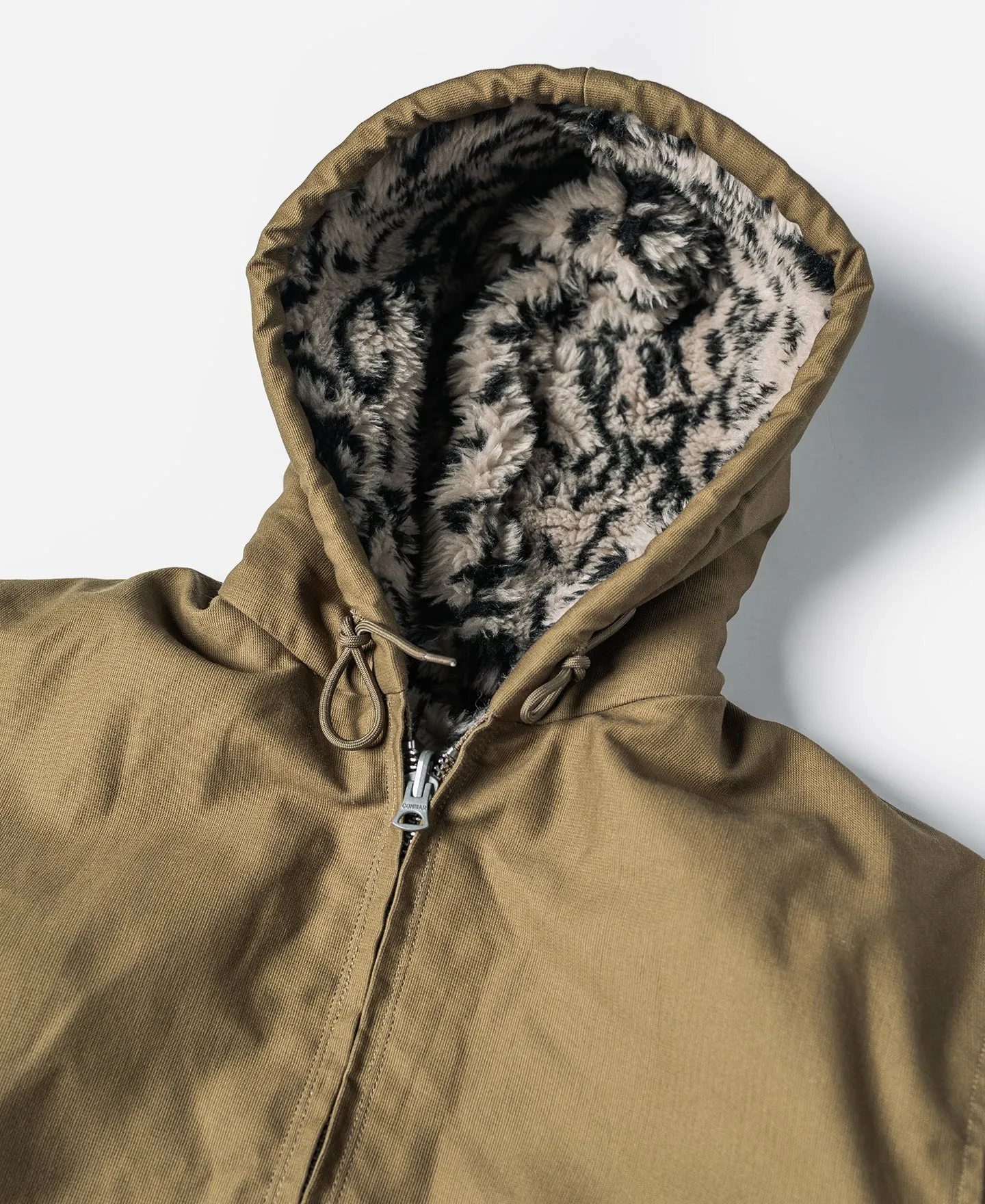 Leopard Print Reversible Deck Jacket - Khaki sold by Bronson Mfg. product image thumbnail 5