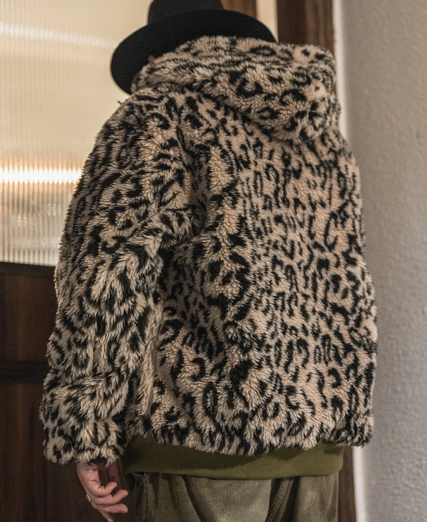 Leopard Print Reversible Deck Jacket - Khaki sold by Bronson Mfg. product image thumbnail 4