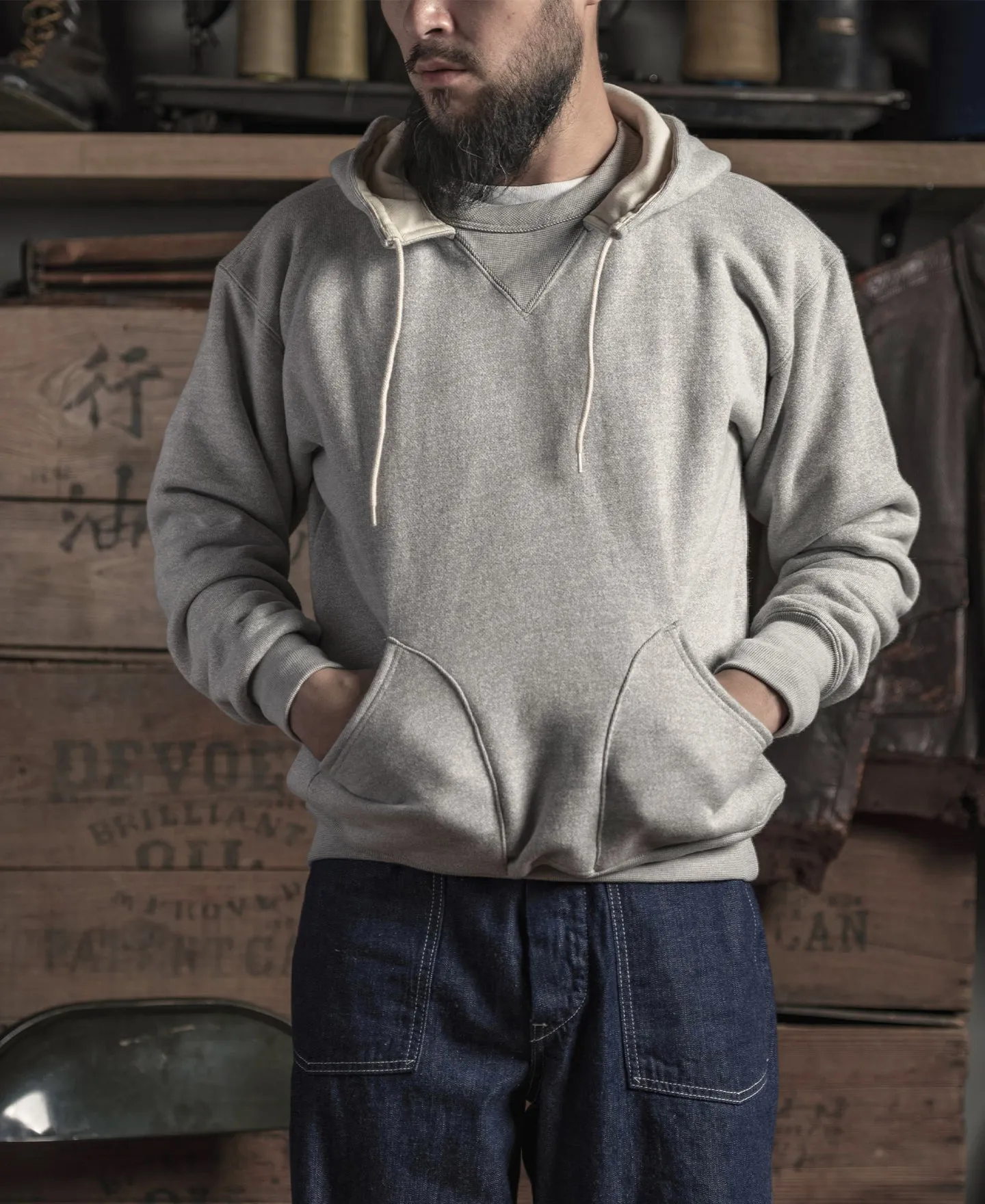 1930s Terry Hooded Sweatshirt sold by Bronson Mfg. product image thumbnail 3