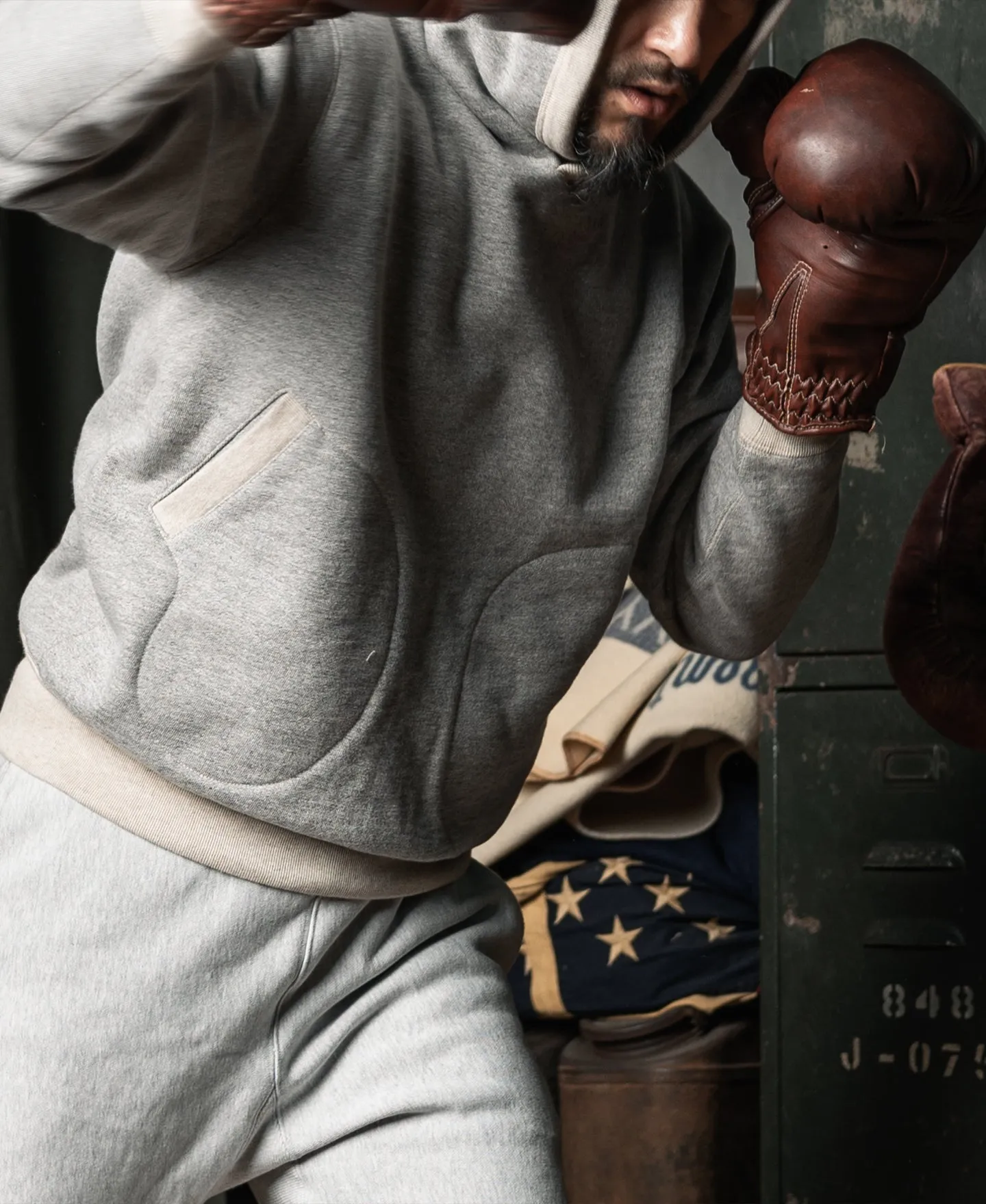 Boxing Glove Pocket Lock Hood Hoodie sold by Bronson Mfg. product image thumbnail 4