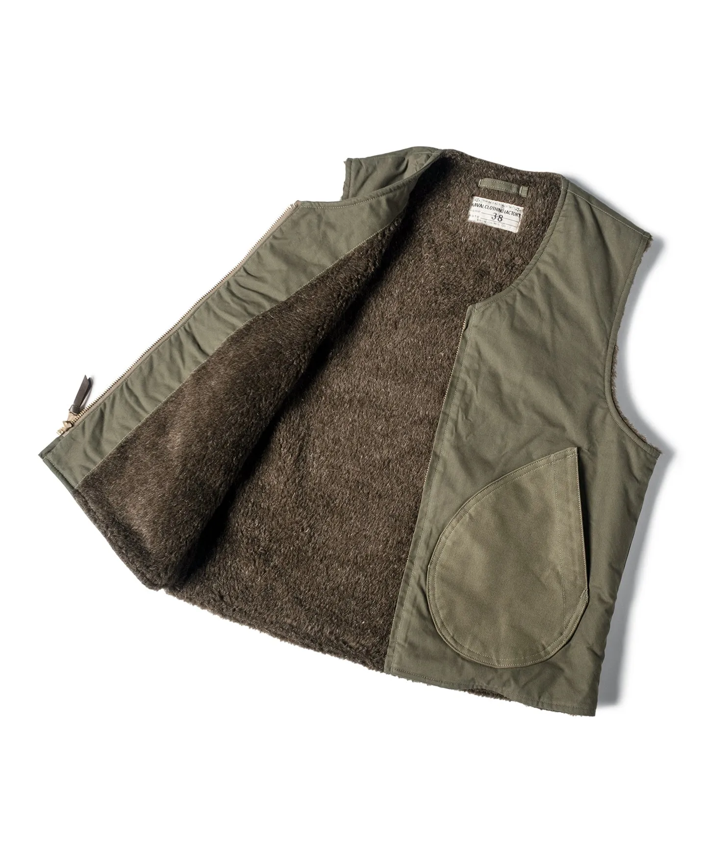 WWII USMC Pile-lined Vest (Modified) sold by Bronson Mfg. product image thumbnail 3