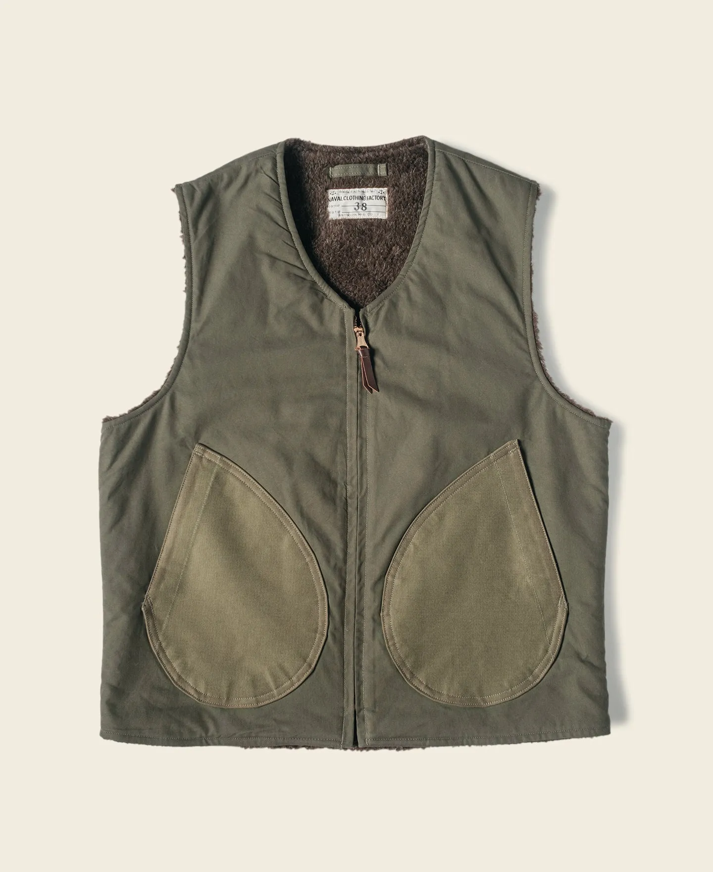 WWII USMC Pile-lined Vest (Modified) sold by Bronson Mfg.