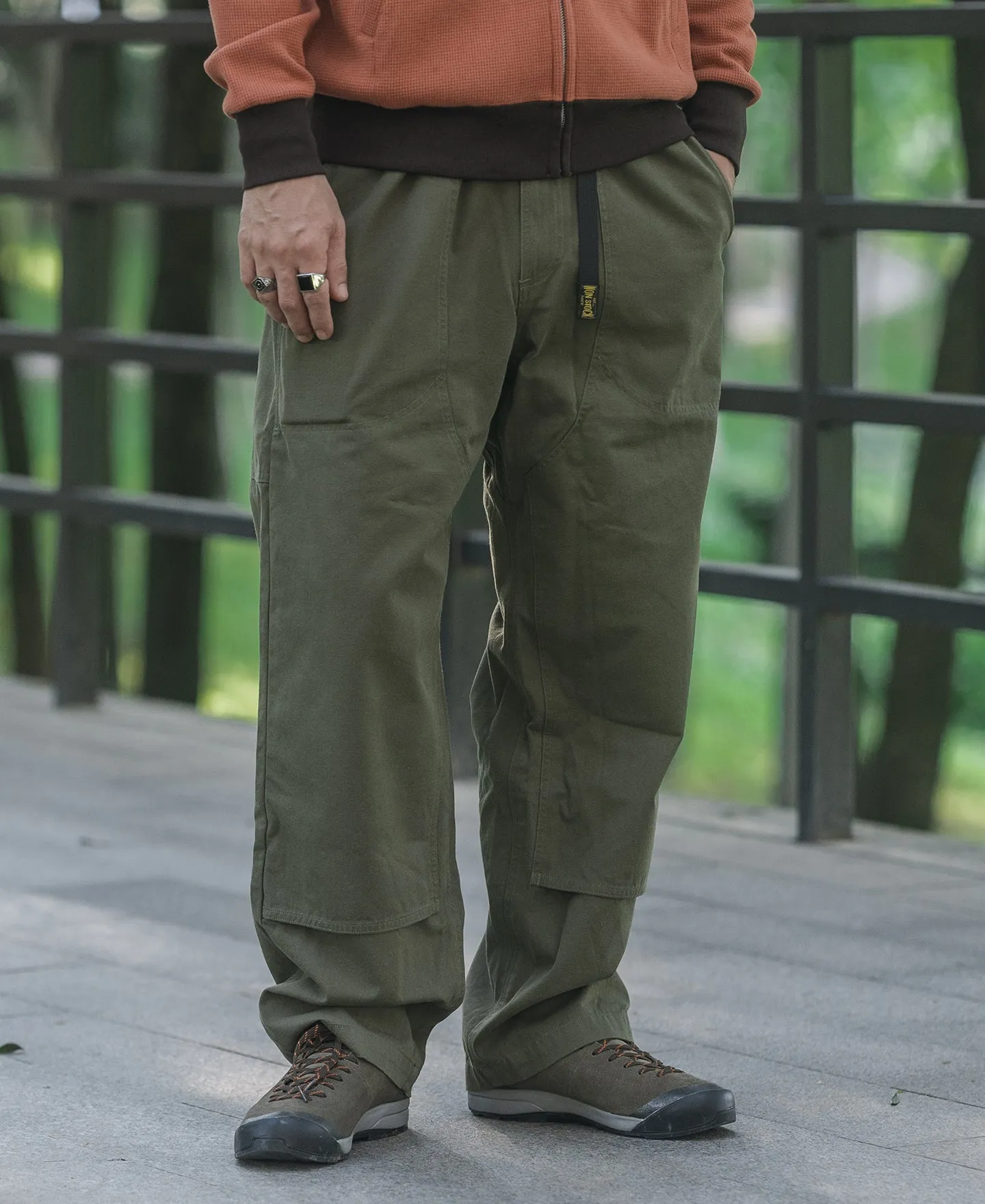 10 oz Cotton Canvas Climbing Pants - Olive sold by Bronson Mfg. product image thumbnail 3