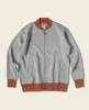 Waffle Cotton Full-Zip Track Jacket - Gray sold by Bronson Mfg.