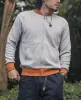 Waffle Cotton Full-Zip Track Jacket - Gray sold by Bronson Mfg.