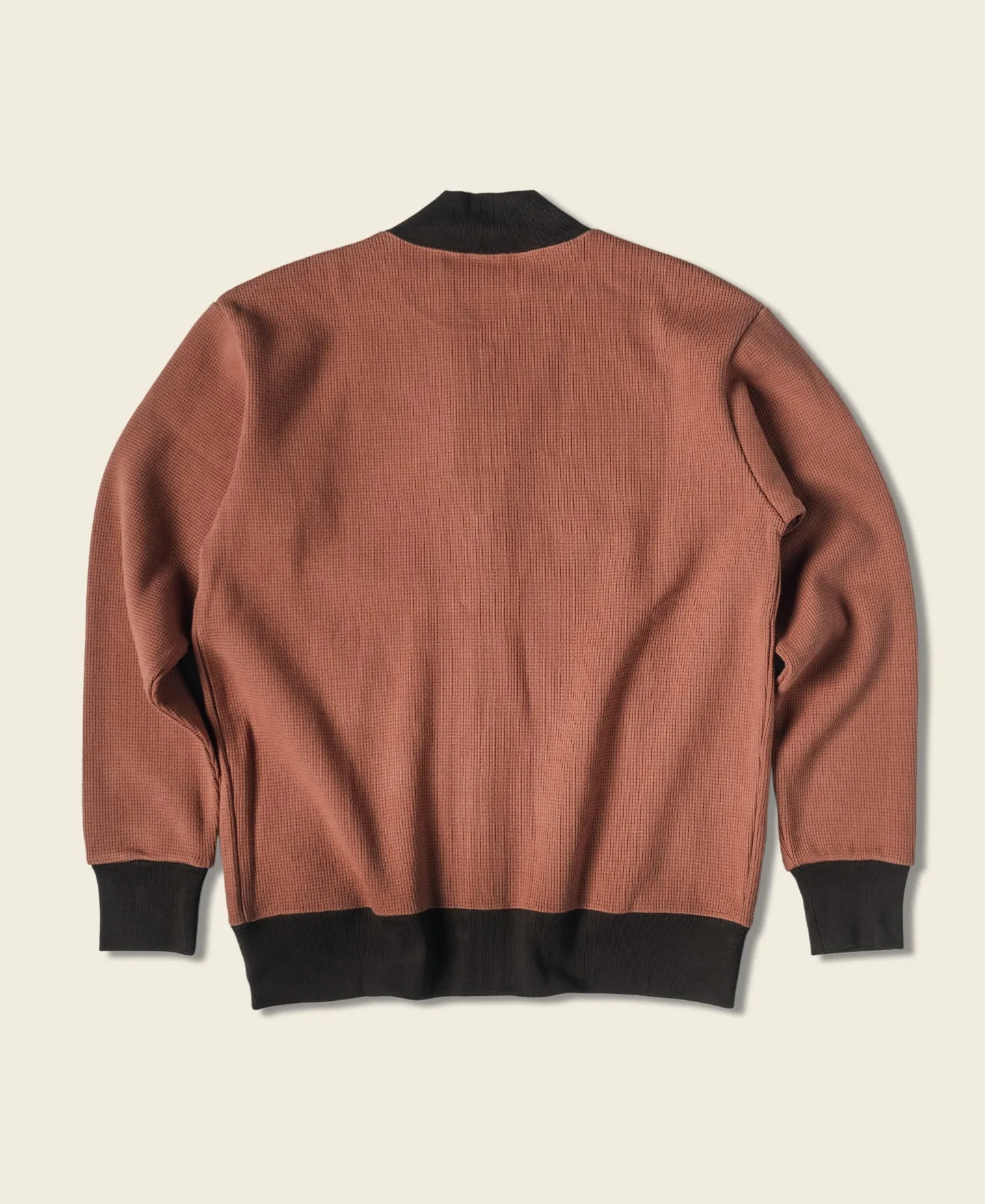 Waffle Cotton Full-Zip Track Jacket - Orange sold by Bronson Mfg. product image thumbnail 2