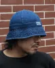 Herringbone Denim Bucket Hat sold by Bronson Mfg.