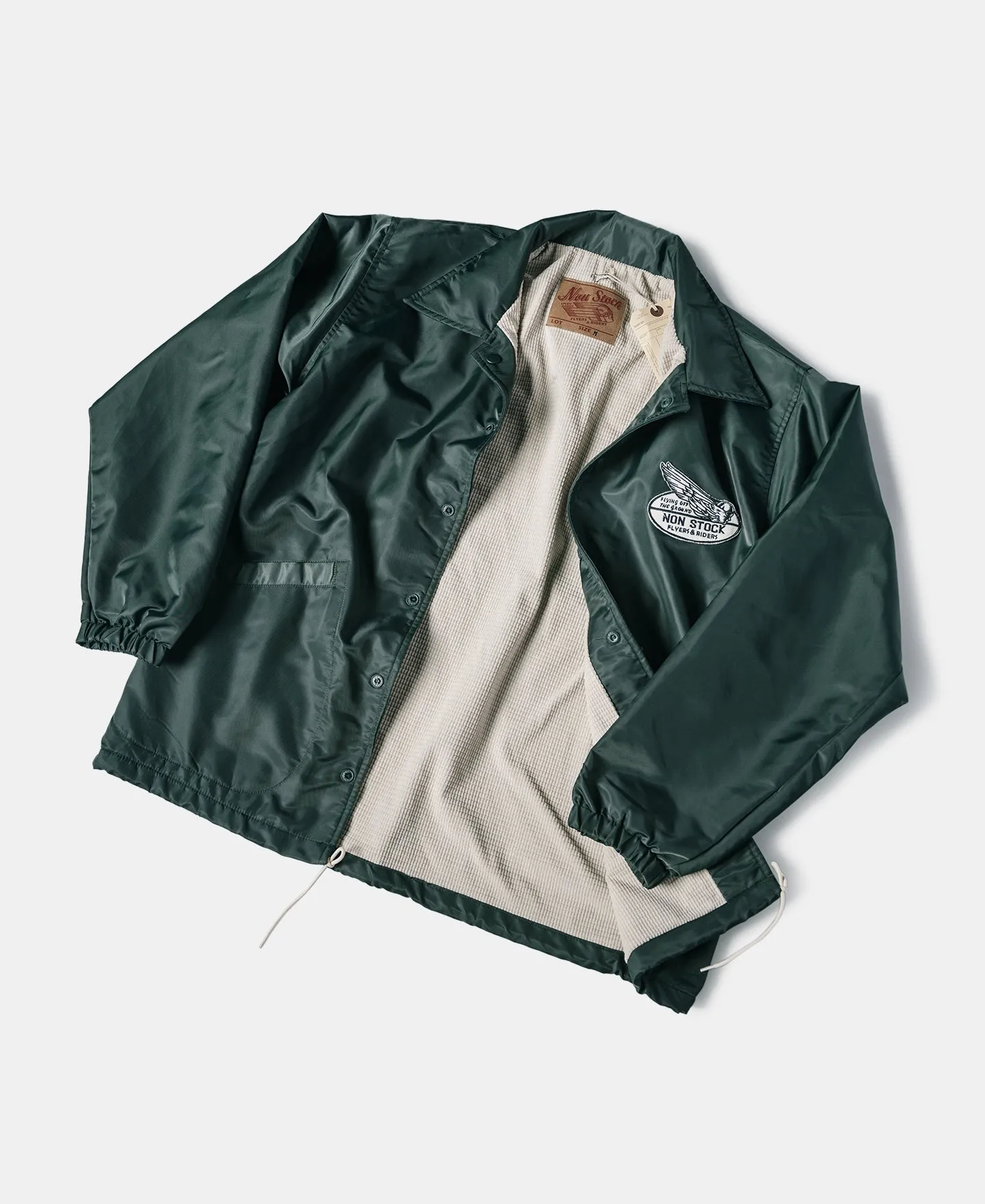 Logo-Appliqued Nylon Coach Jacket - Green sold by Bronson Mfg. product image thumbnail 3