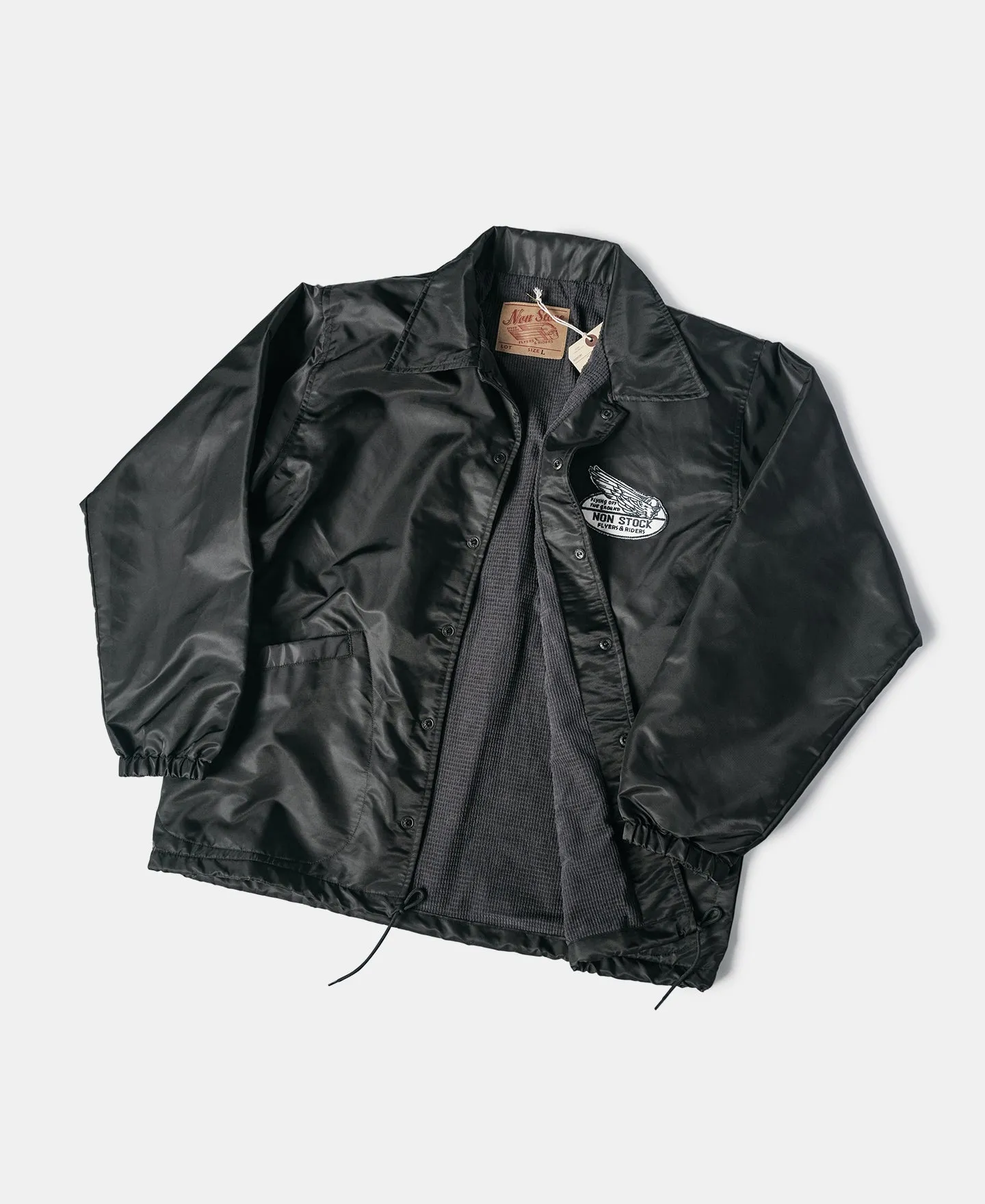 Logo-Appliqued Nylon Coach Jacket - Black sold by Bronson Mfg. product image thumbnail 3