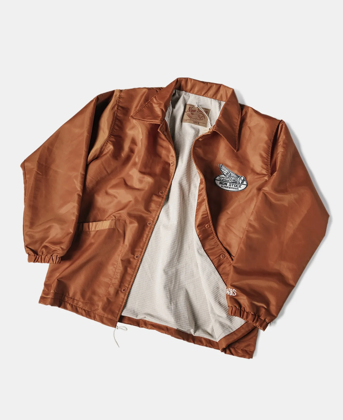 Logo-Appliqued Nylon Coach Jacket - Orange sold by Bronson Mfg. product image thumbnail 3