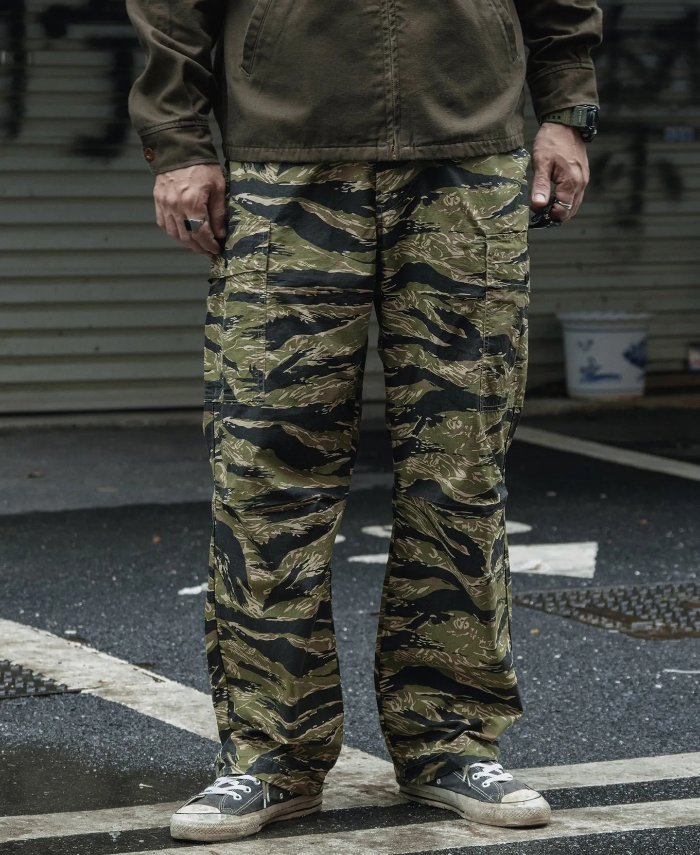 Tiger Stripe Camo Tropical Jungle Fatigue Pants sold by Bronson Mfg. product image thumbnail 3