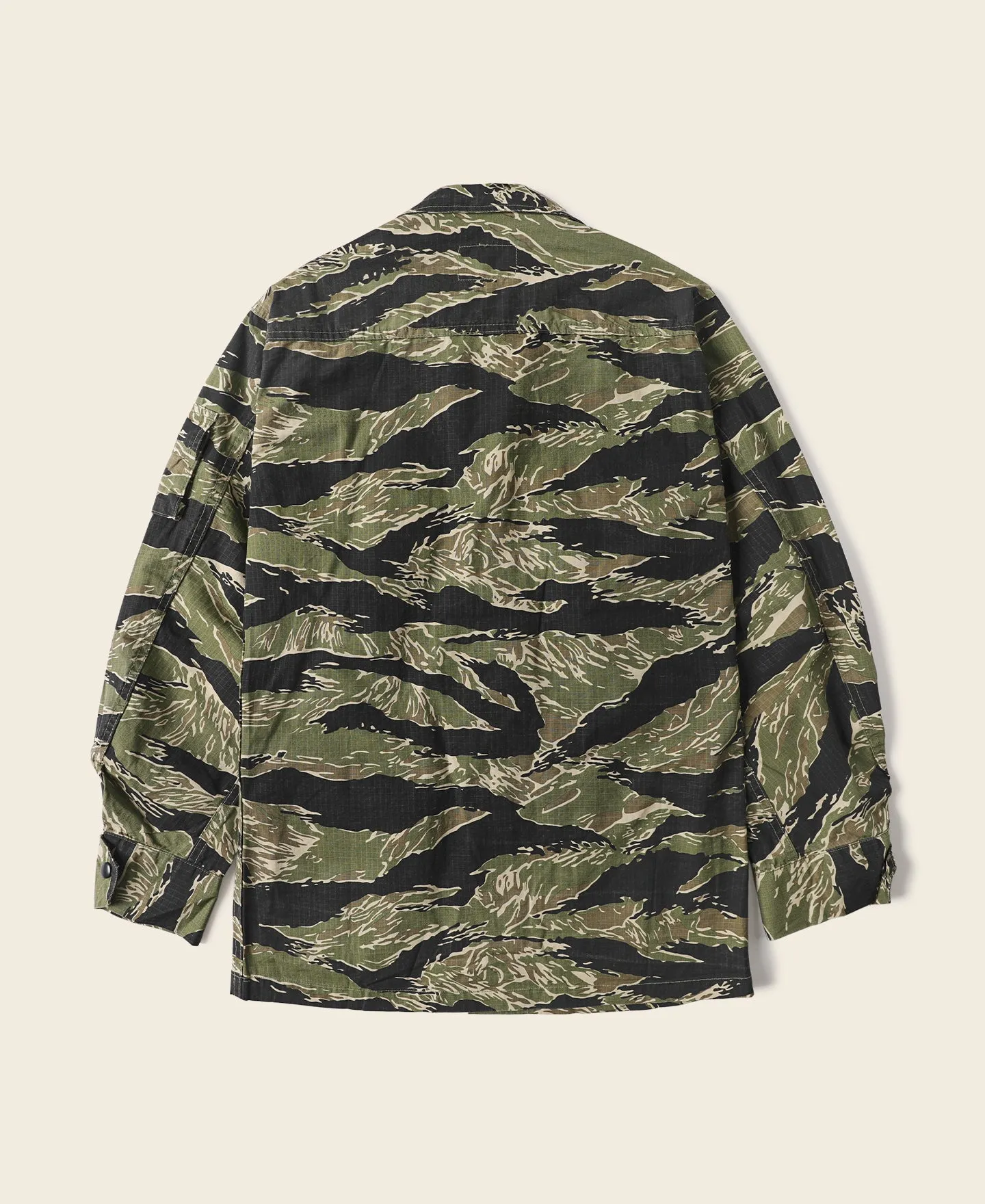 Tiger Stripe Camo Tropical Jungle Fatigue Jacket sold by Bronson Mfg. product image thumbnail 2