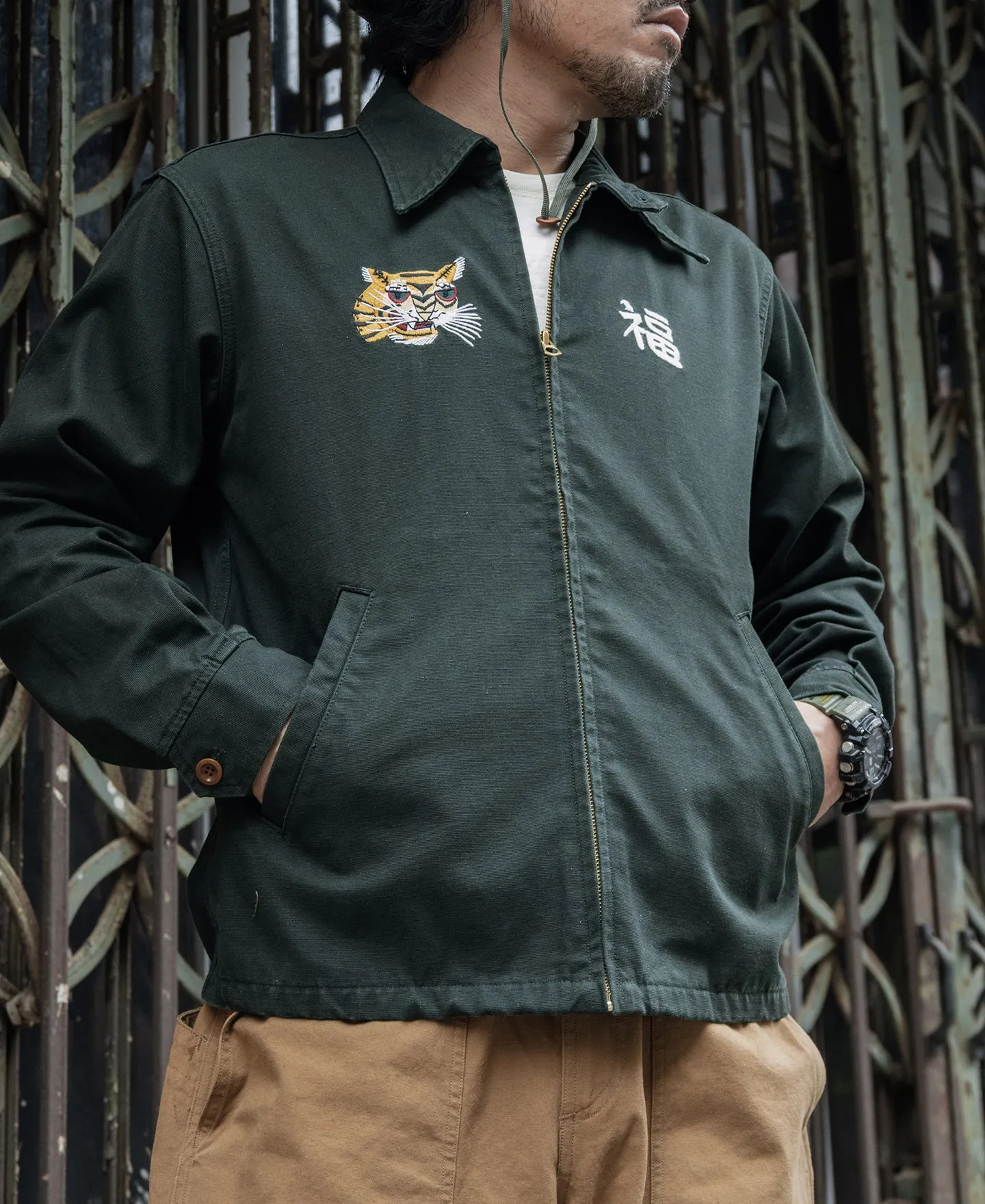 Fox Embroidery Vietnam Souvenir Jacket sold by Bronson Mfg. product image thumbnail 4