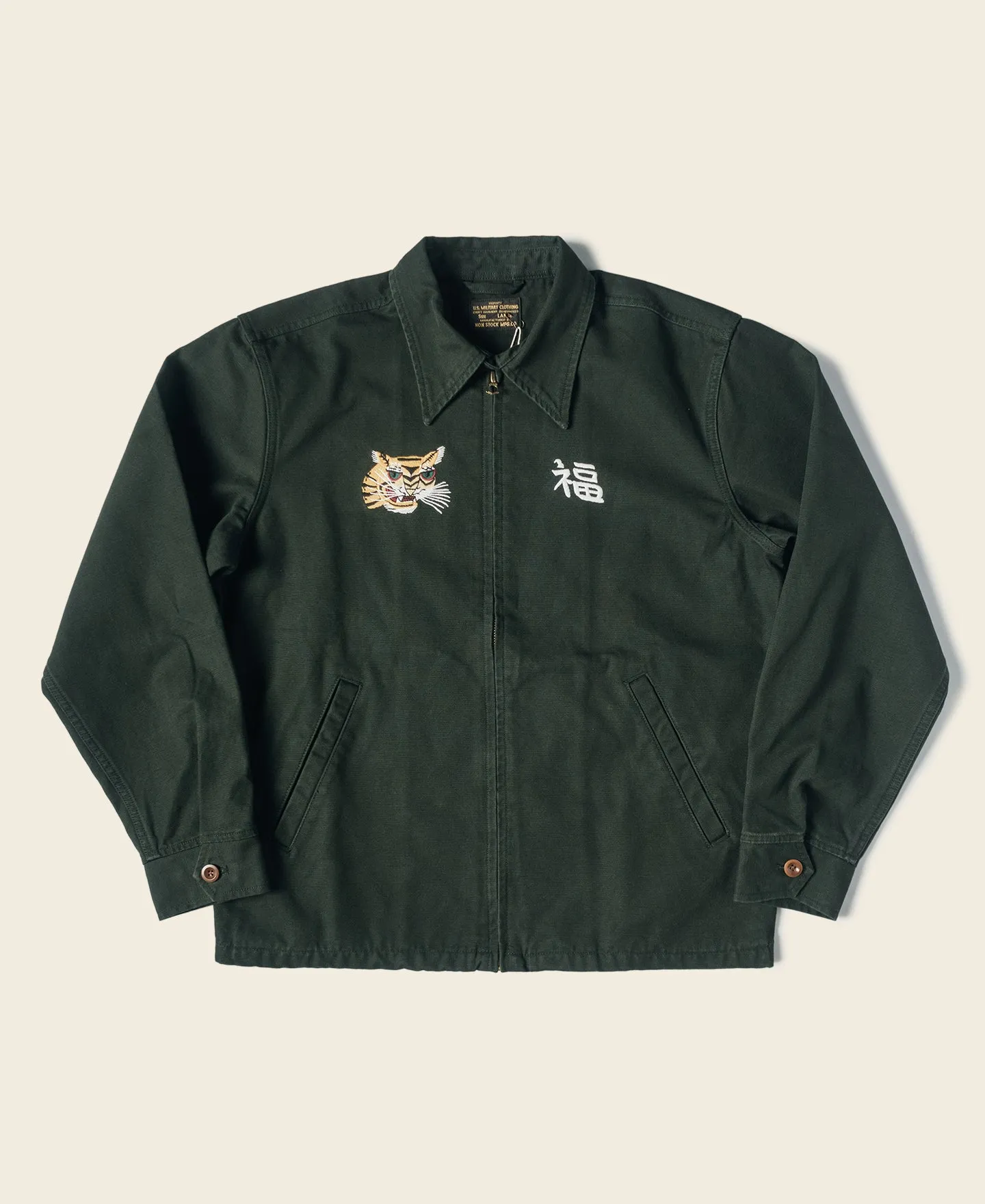 Fox Embroidery Vietnam Souvenir Jacket sold by Bronson Mfg.