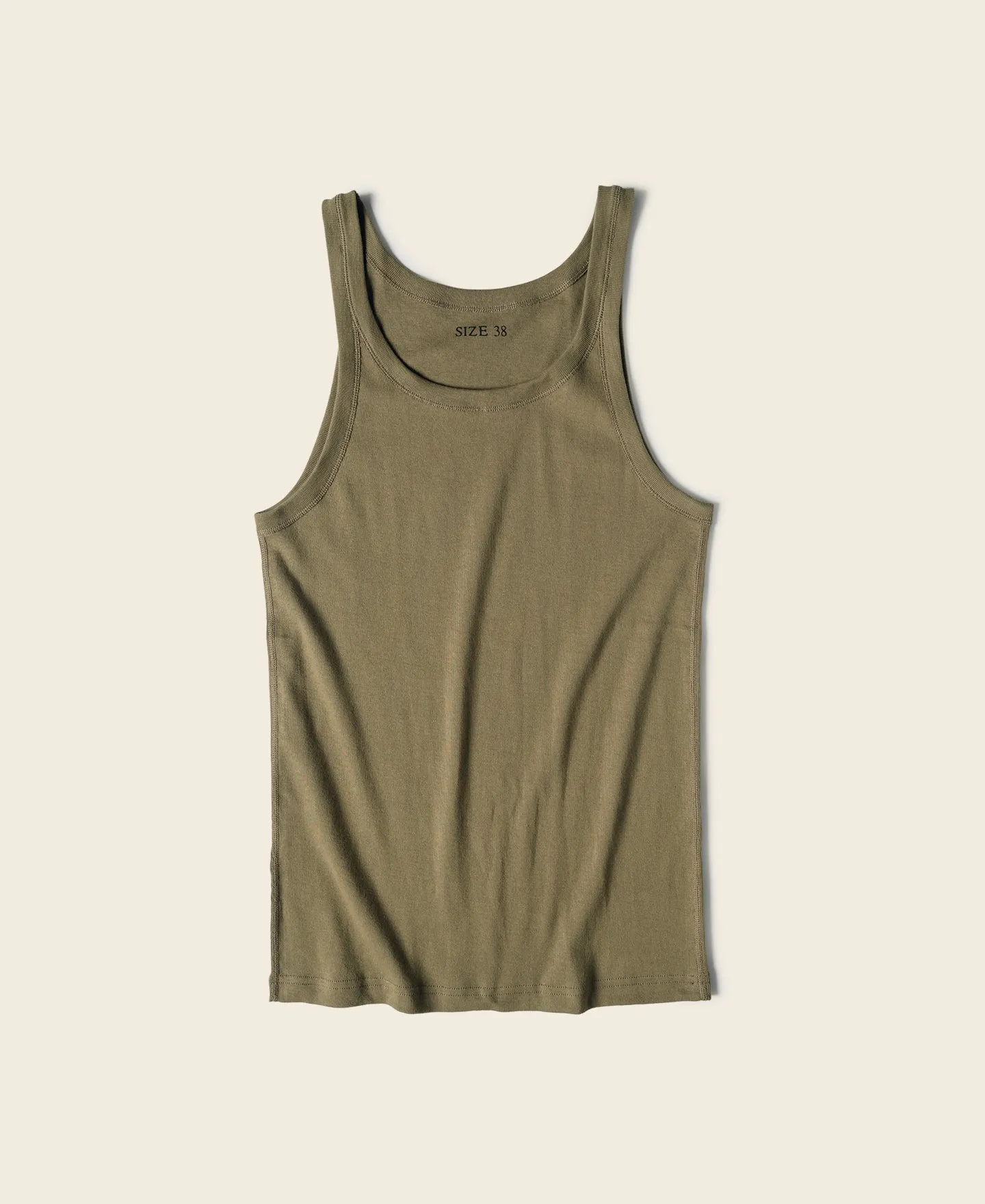 Military Cotton Tank Top - Olive sold by Bronson Mfg.