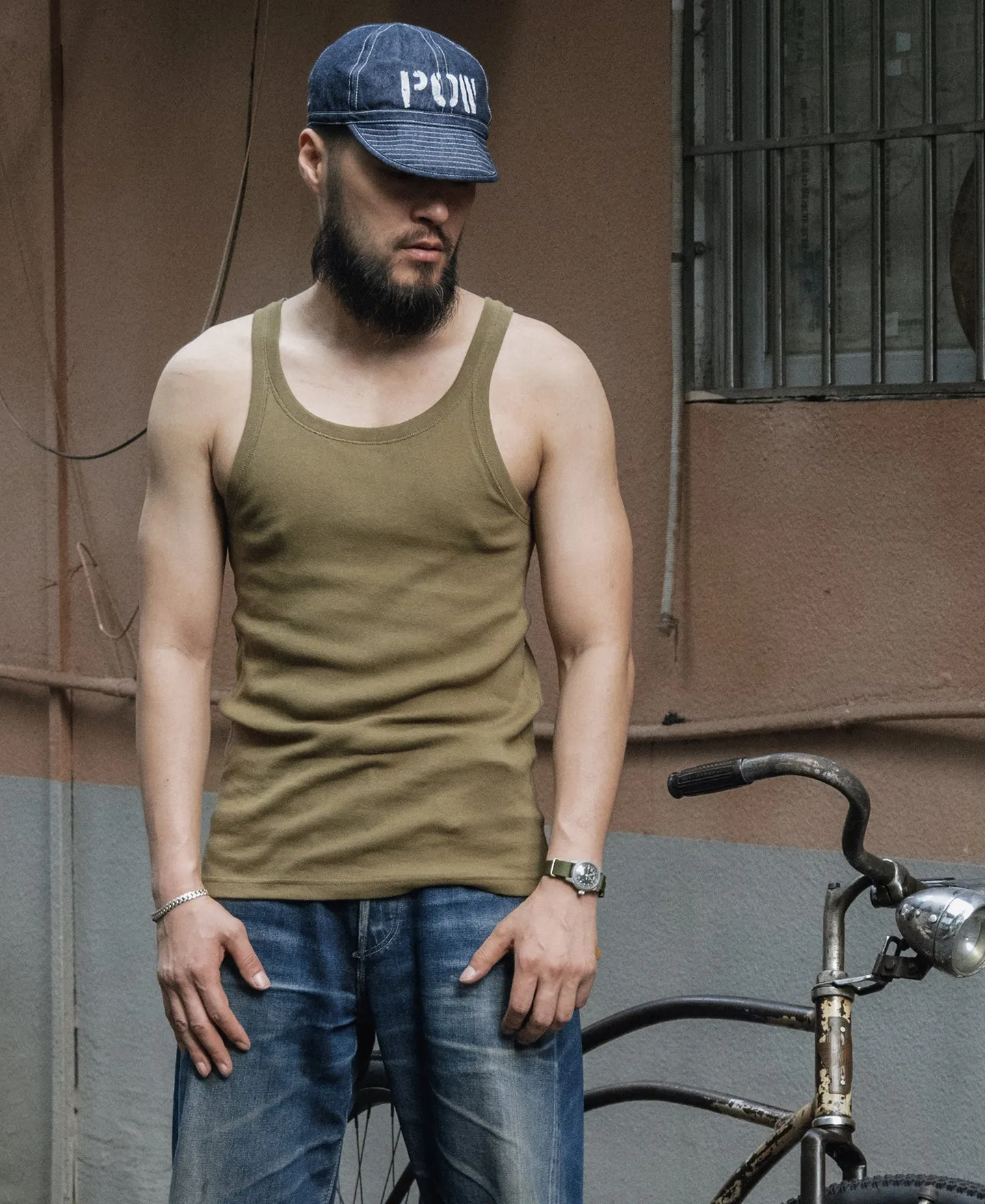 Military Cotton Tank Top - Olive sold by Bronson Mfg. product image thumbnail 5