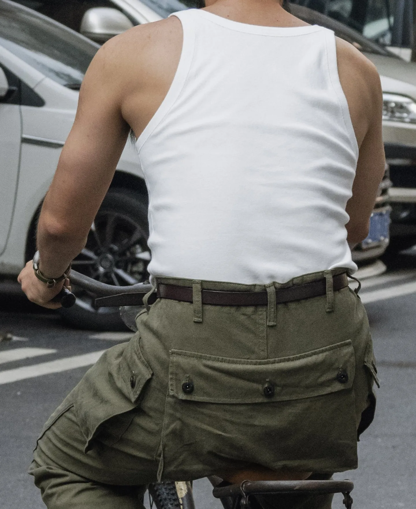 Military Cotton Tank Top - White sold by Bronson Mfg. product image thumbnail 4