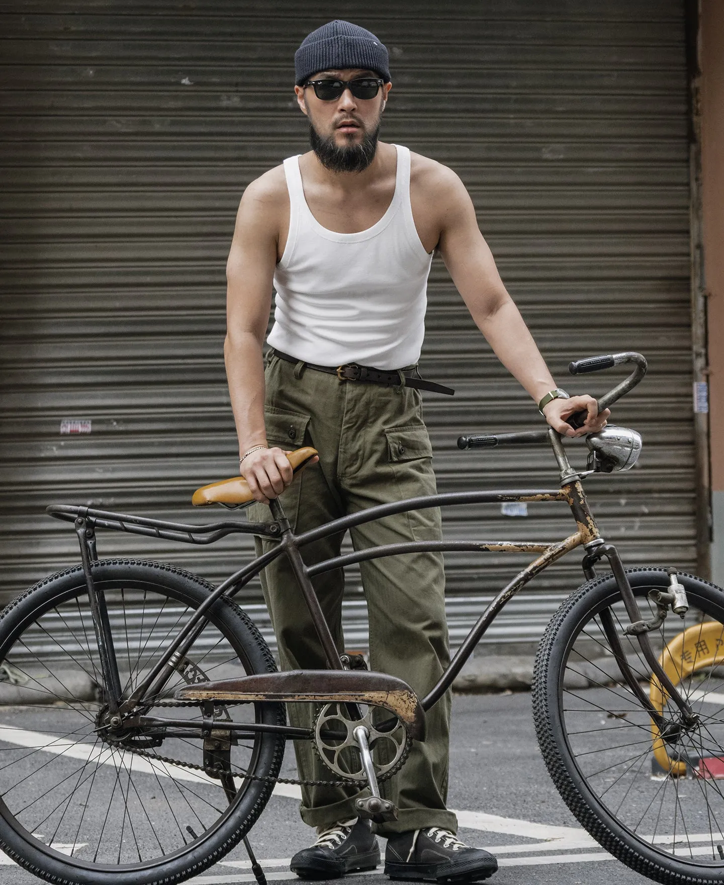 Military Cotton Tank Top - White sold by Bronson Mfg. product image thumbnail 5