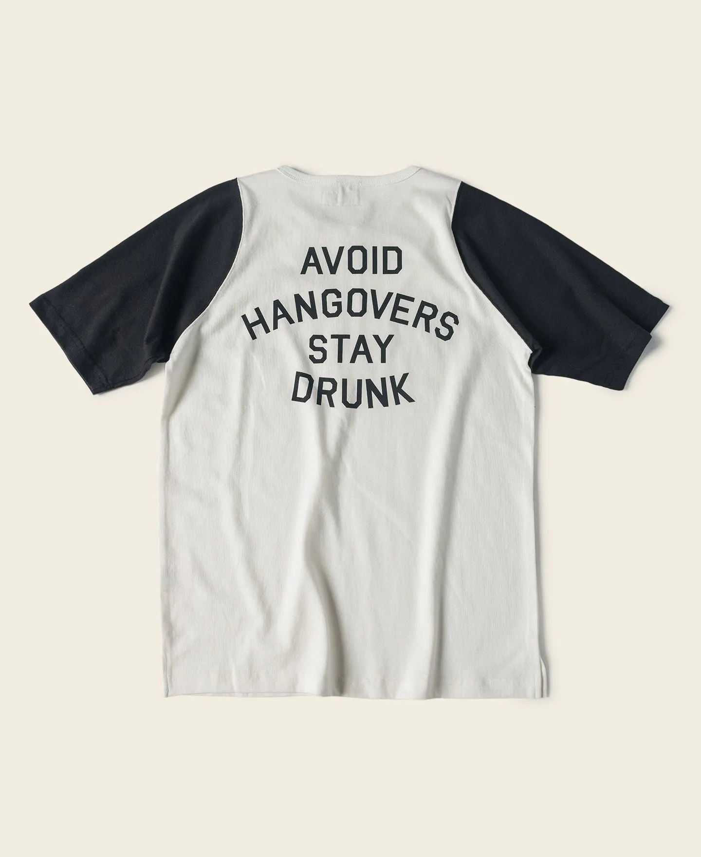 Quarter-Zip Rider Printed Raglan Sleeve T-Shirt - White sold by Bronson Mfg. product image thumbnail 2