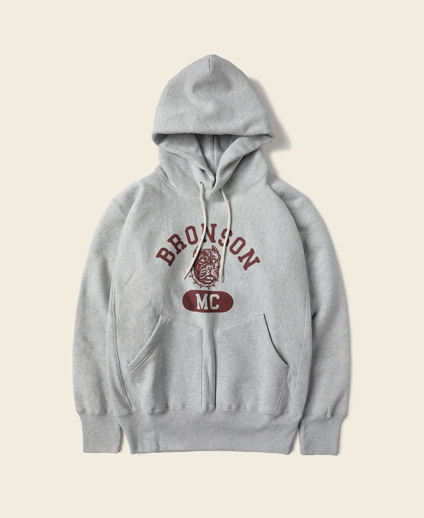 Motorcycle Club Logo-Print Reverse Weave Hoodie sold by Bronson Mfg.