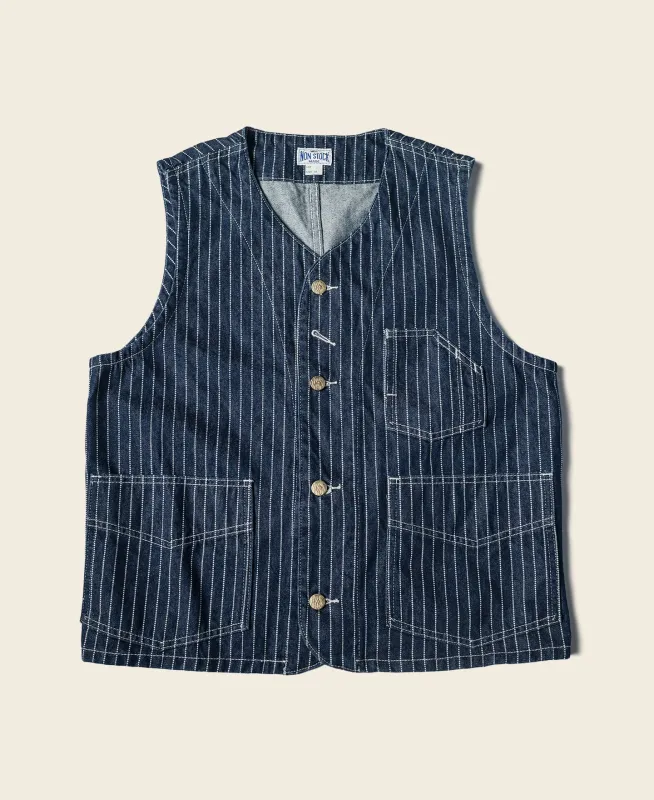 1930s Wabash Railway Work Vest made by Bronson Mfg.