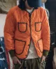 Military Style Quilted Padded Ripstop Nylon Jacket - Orange sold by Bronson Mfg.