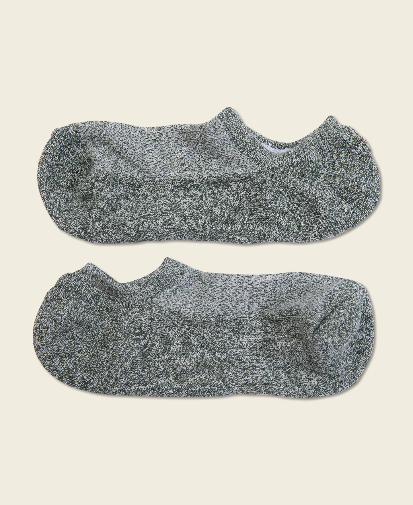 Colored Cotton No Show Socks - Sage Green sold by Bronson Mfg. product image thumbnail 2