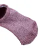 Colored Cotton No Show Socks - Red sold by Bronson Mfg.