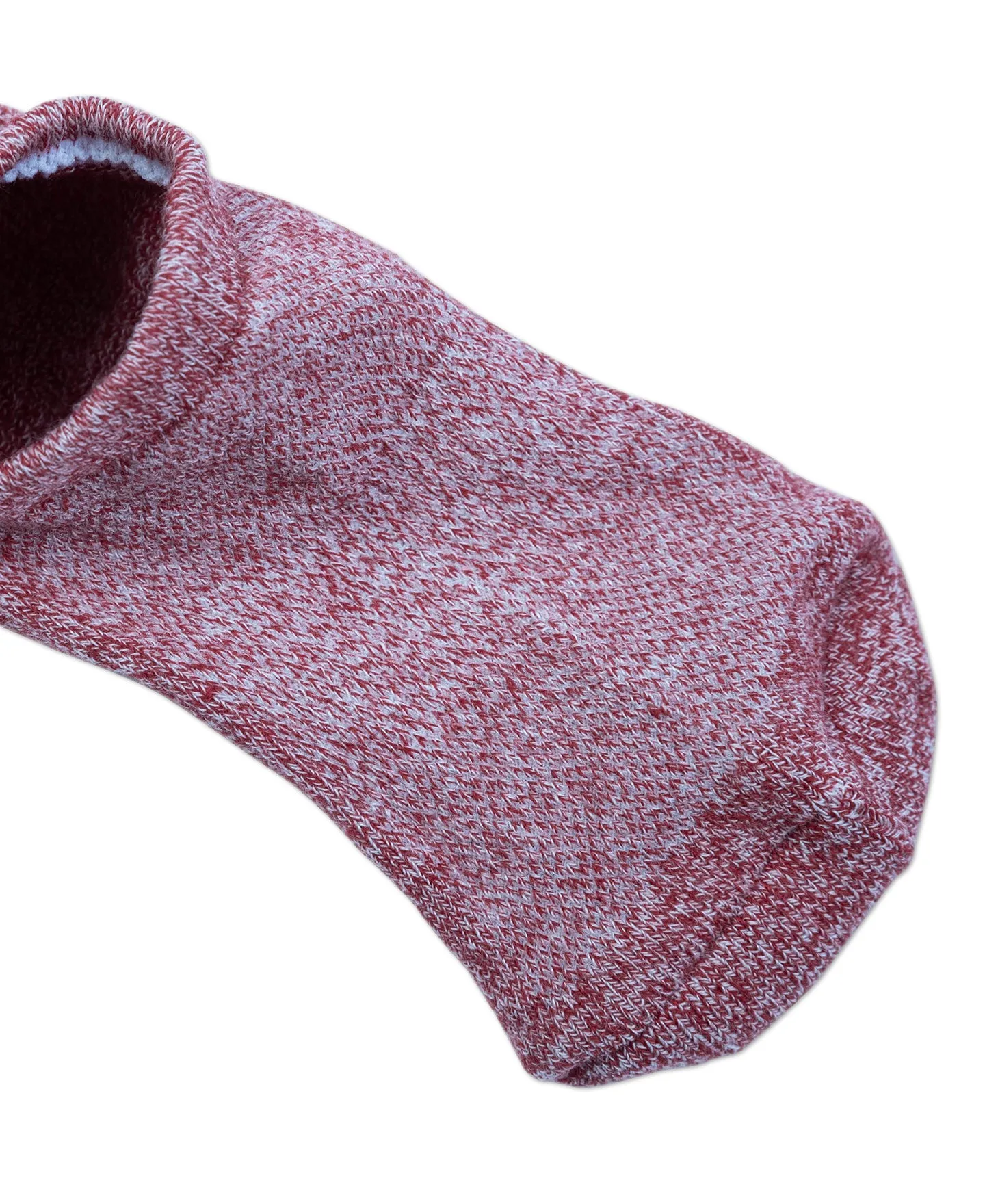 Colored Cotton No Show Socks - Red sold by Bronson Mfg. product image thumbnail 4