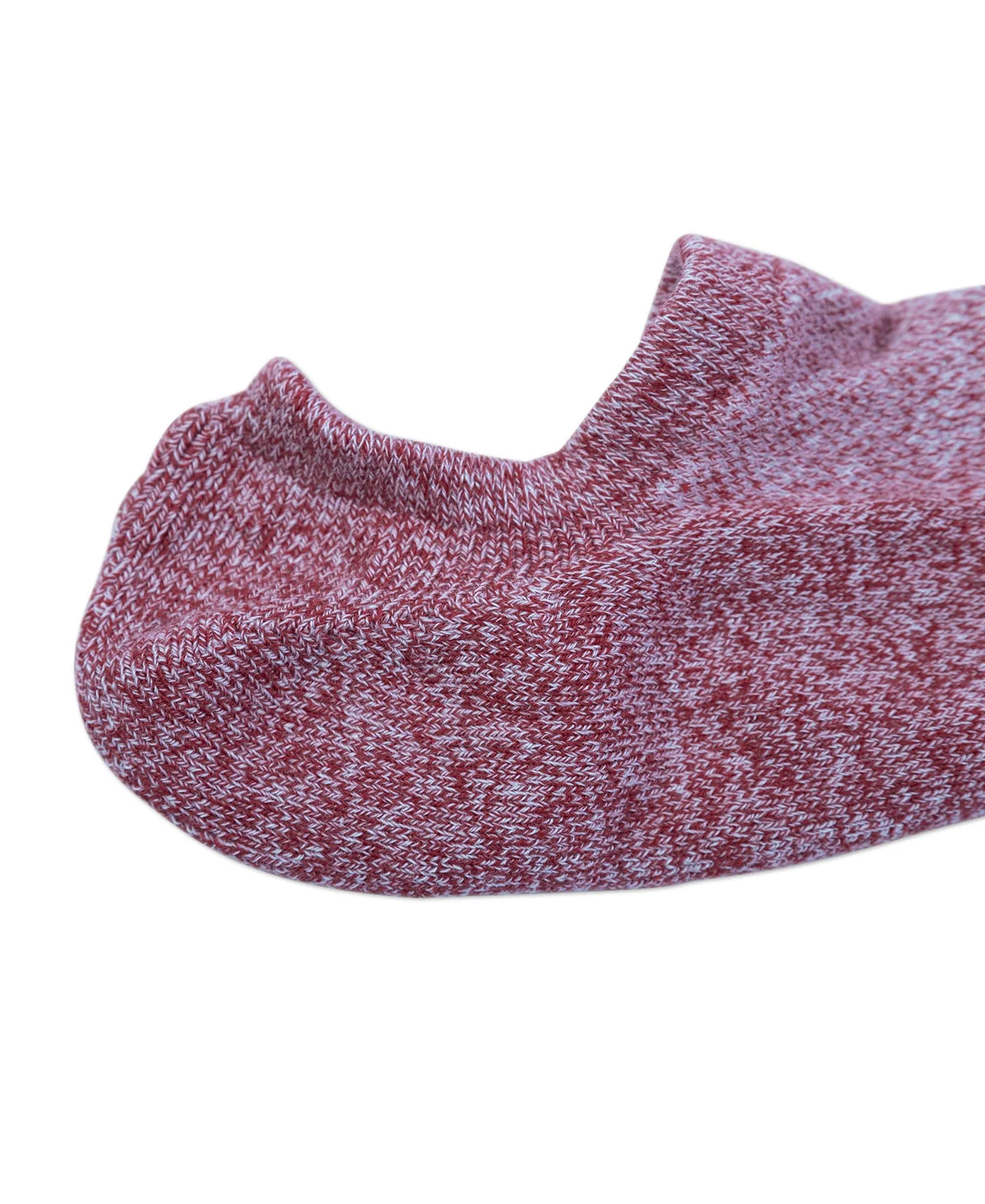 Colored Cotton No Show Socks - Red sold by Bronson Mfg. product image thumbnail 3