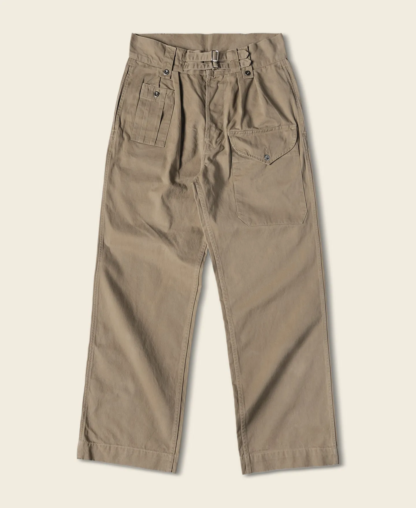 1943 British Army KD & JG Gurkha Bermuda Pants - Khaki sold by Bronson Mfg.