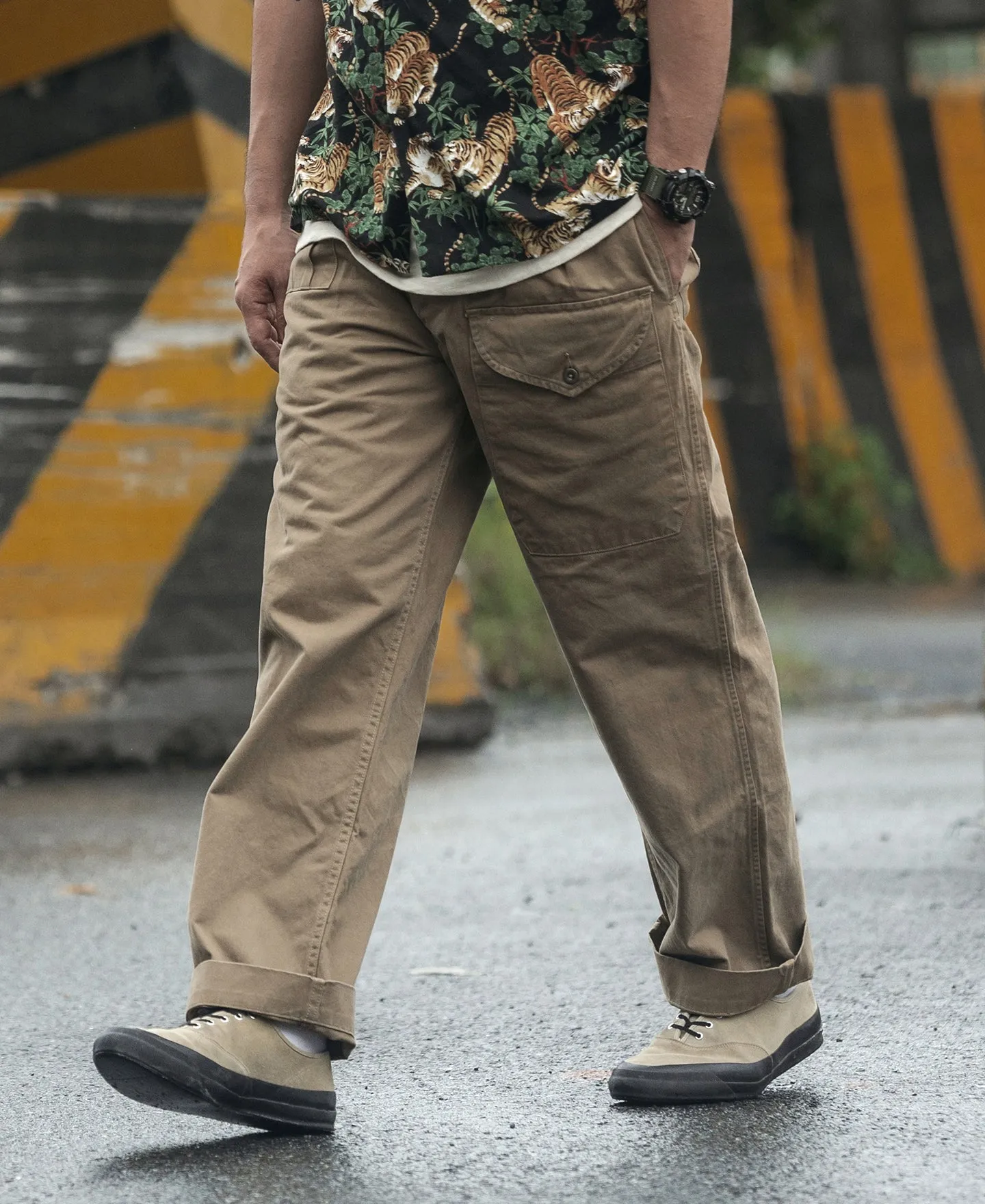 1943 British Army KD & JG Gurkha Bermuda Pants - Khaki sold by Bronson Mfg. product image thumbnail 3