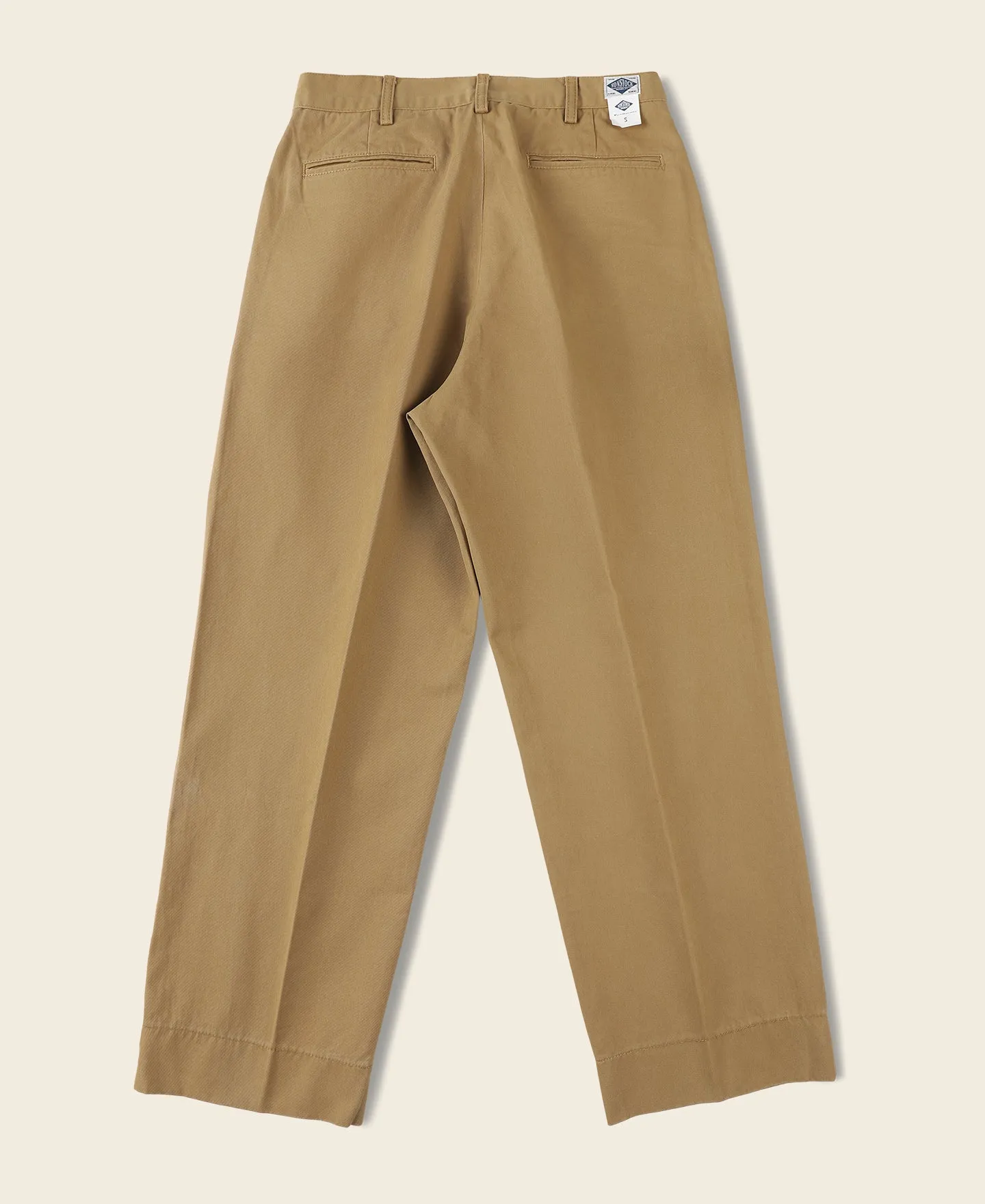 1930s IVY Style Double Pleated Chino Trousers - Yellow sold by Bronson Mfg. product image thumbnail 2