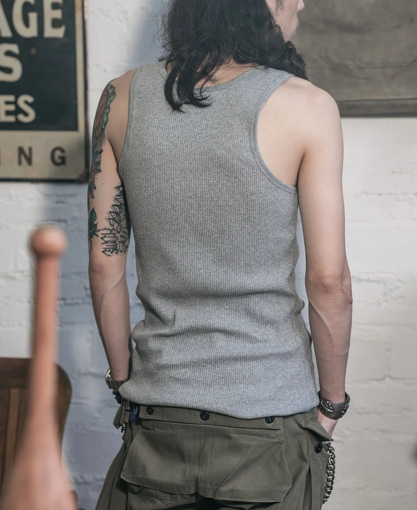 10.5 oz Cotton Tank Top - Gray sold by Bronson Mfg. product image thumbnail 4