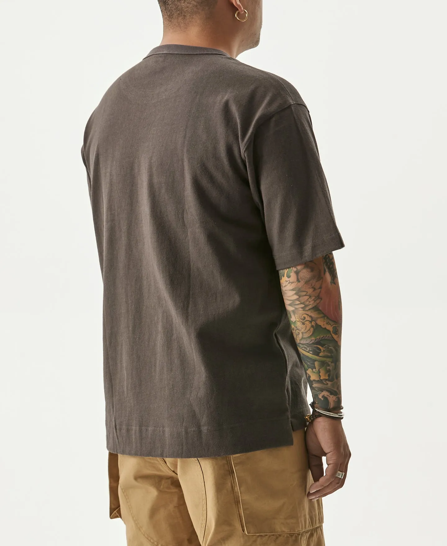 9.8 oz Cotton Classic Pocket T-Shirt - Dark Gray sold by Bronson Mfg. product image thumbnail 4