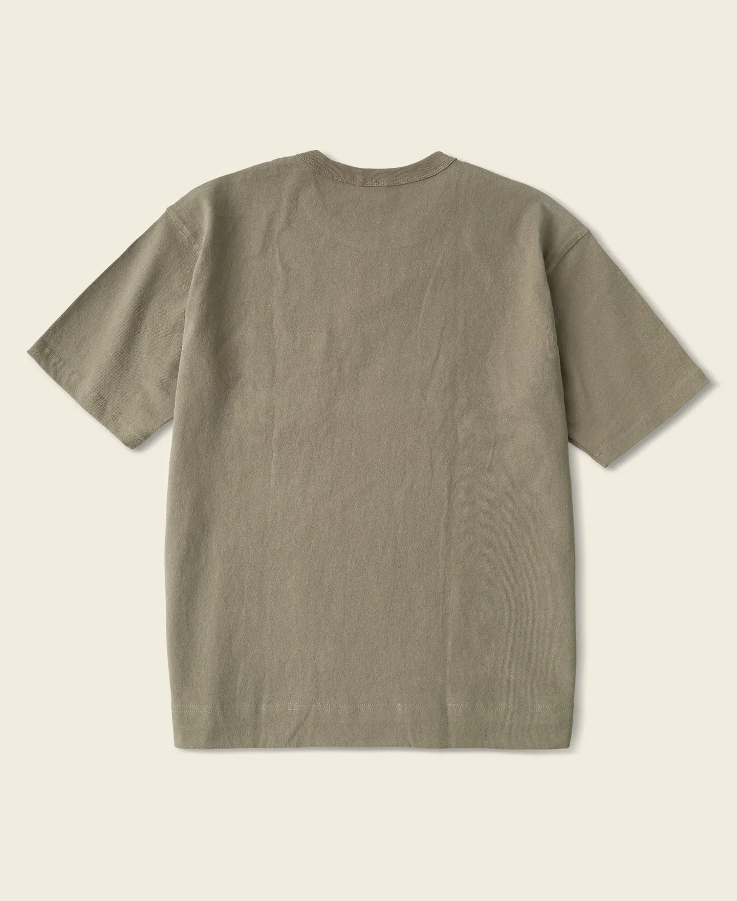 9.8 oz Cotton Classic Pocket T-Shirt - Khaki sold by Bronson Mfg. product image thumbnail 2