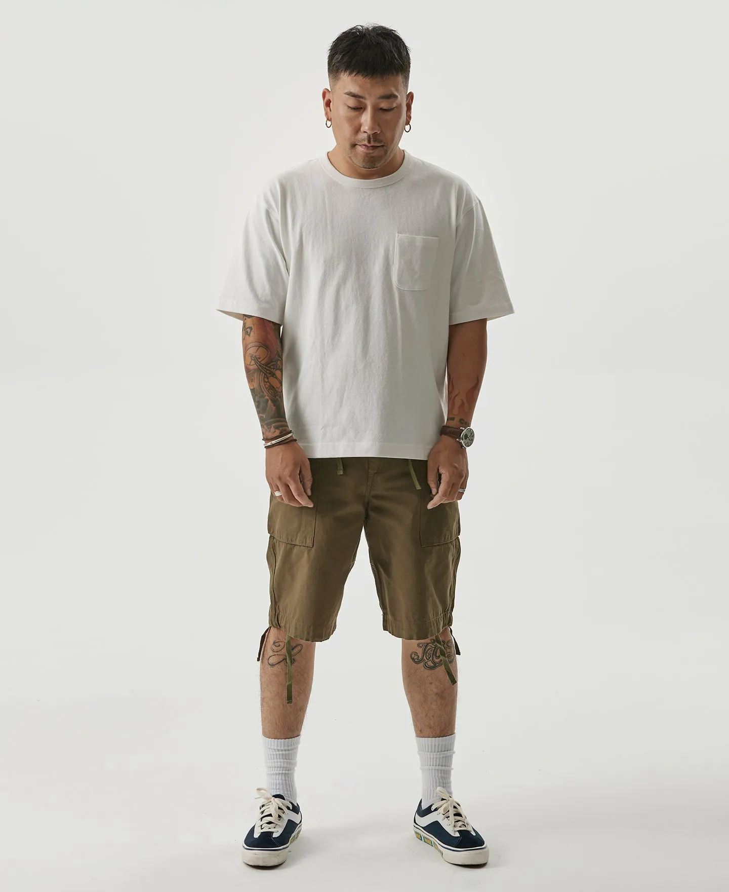 9.8 oz Cotton Classic Pocket T-Shirt - White sold by Bronson Mfg. product image thumbnail 5
