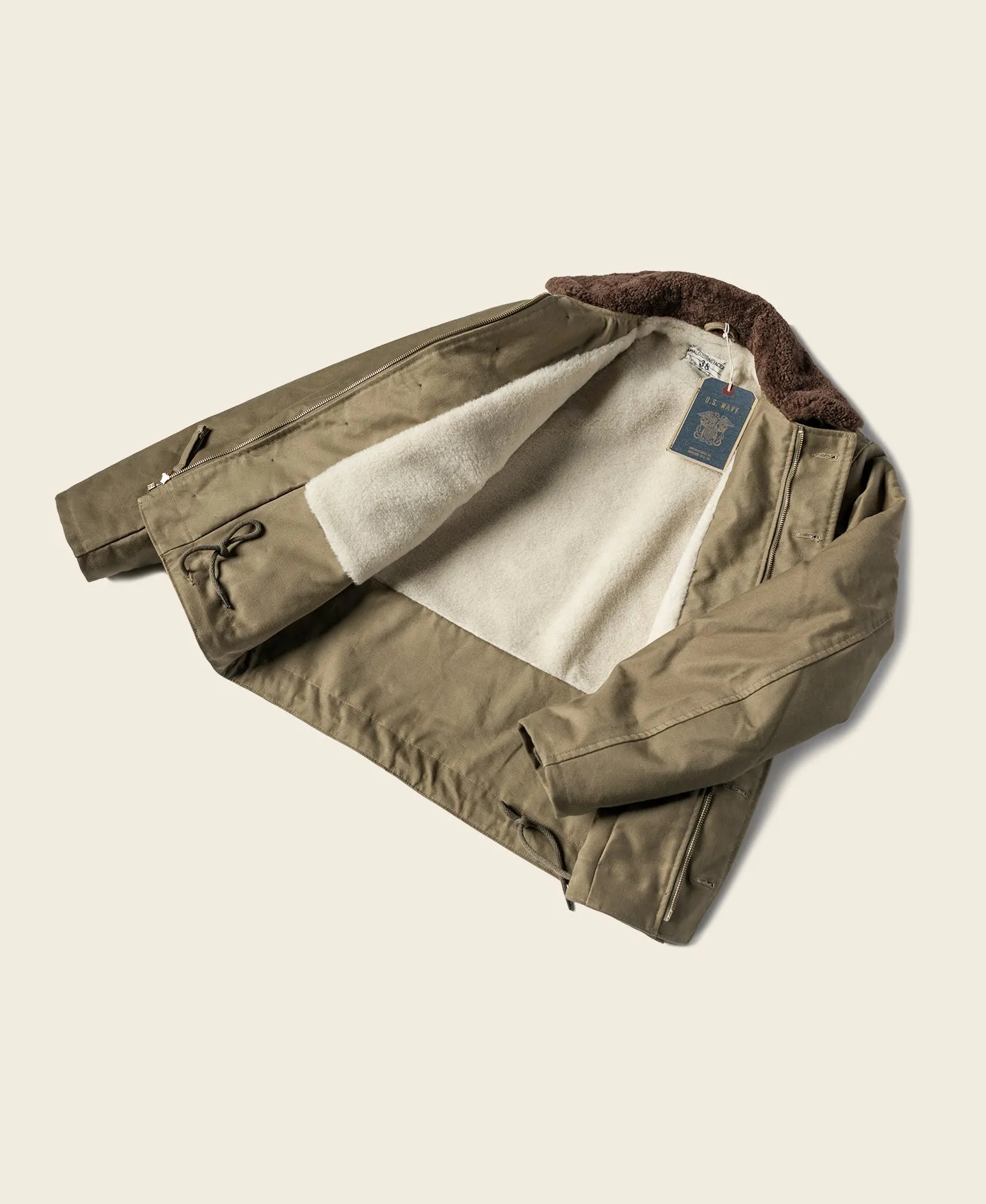 WWII Early Model Submarine N-1 Deck Jacket sold by Bronson Mfg. product image thumbnail 3