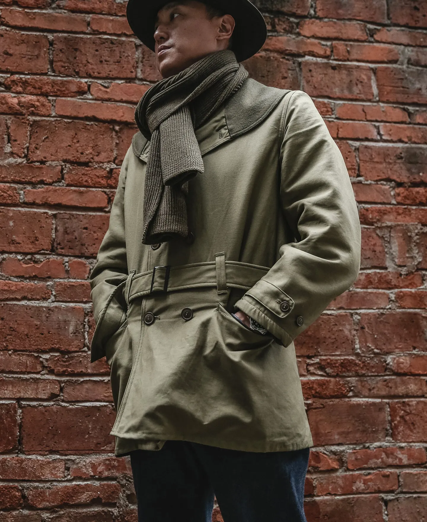 USN Wool Scarf - Olive sold by Bronson Mfg. product image thumbnail 3