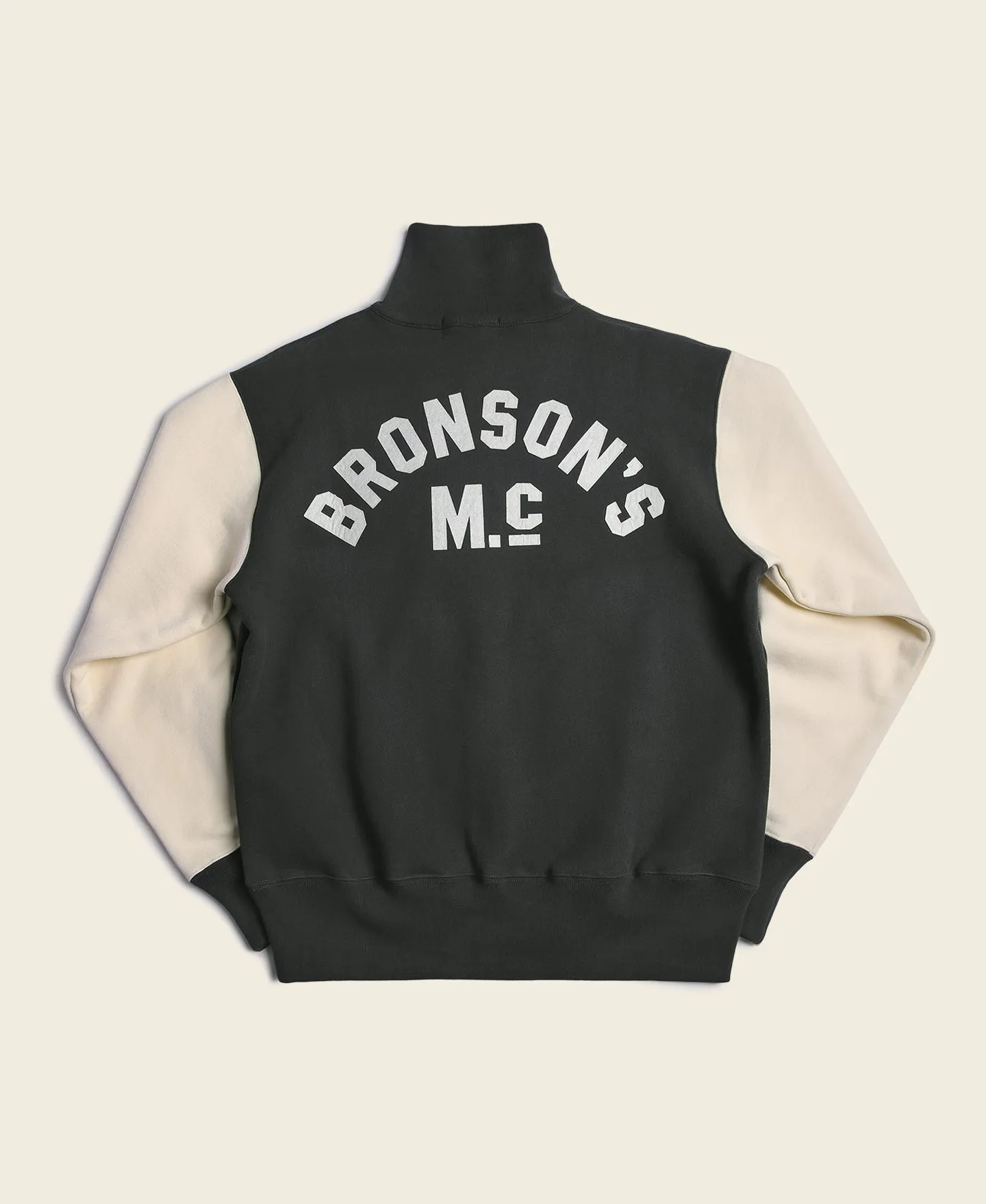 Motorcycle Turtle Zip Jersey Overweight Sweatshirt - Black sold by Bronson Mfg. product image thumbnail 2